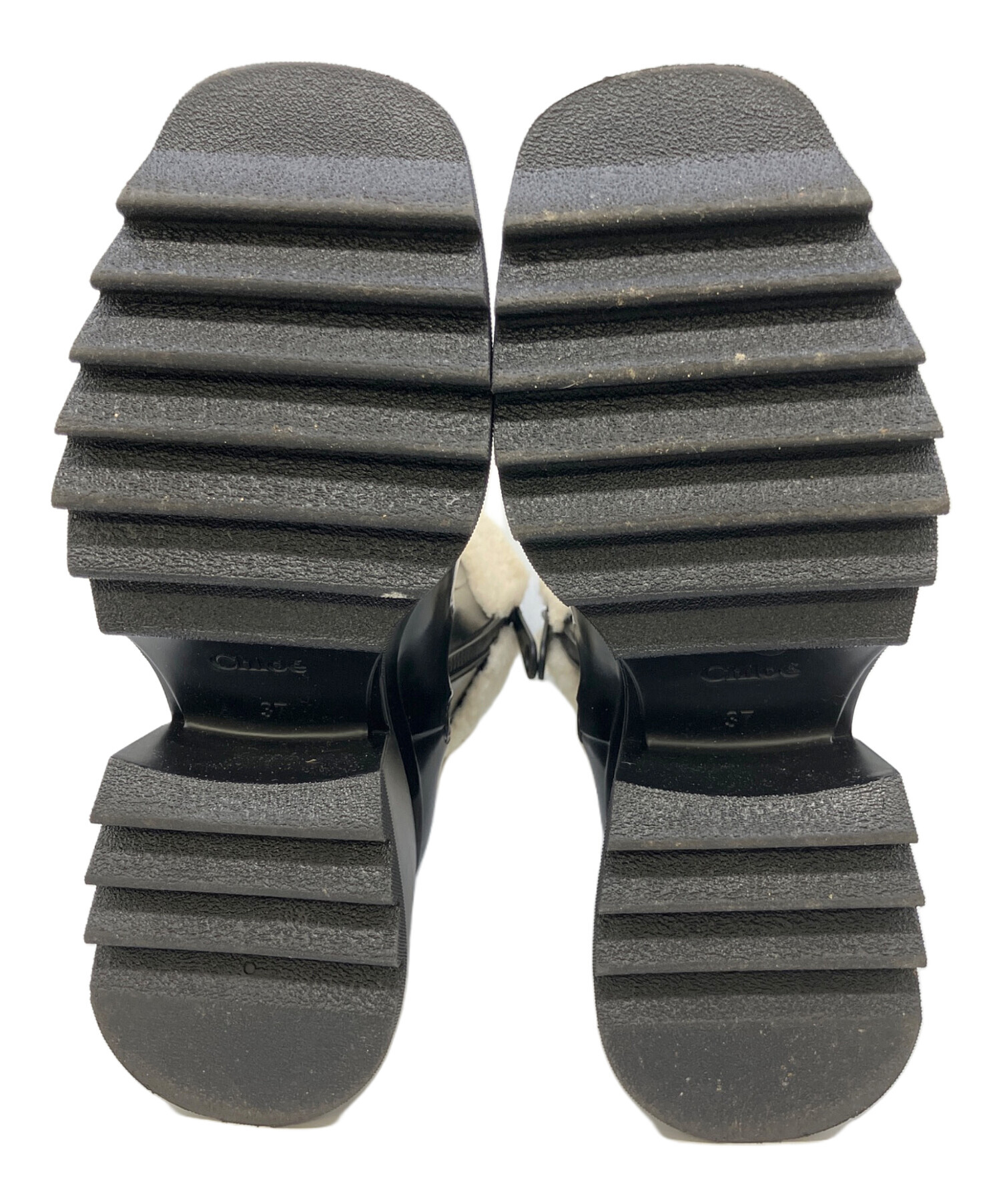 中古・古着通販】Chloe (クロエ) レインブーツ ブラック サイズ:37