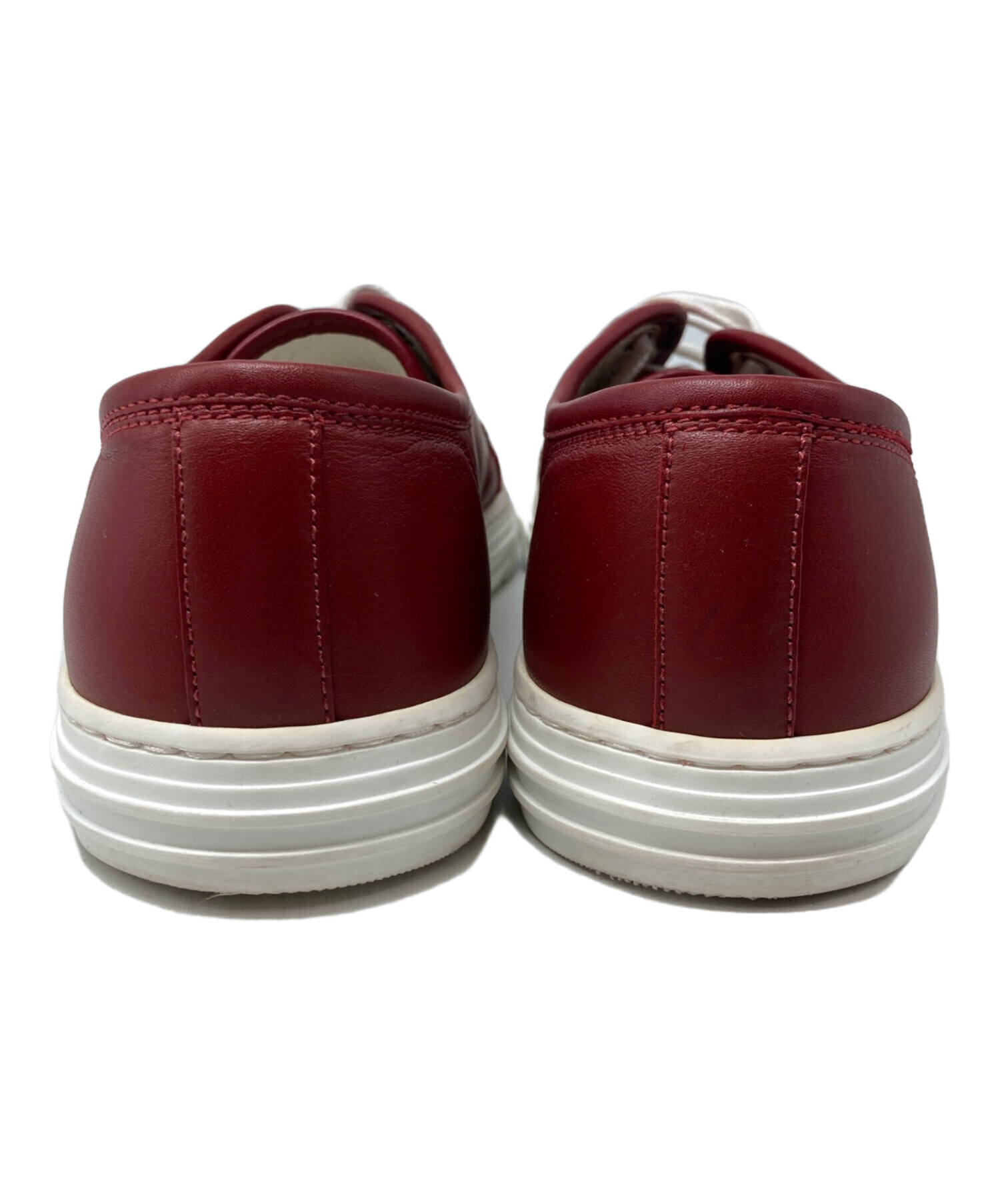 中古・古着通販】GUCCI (グッチ) ローカットスニーカー レッド サイズ