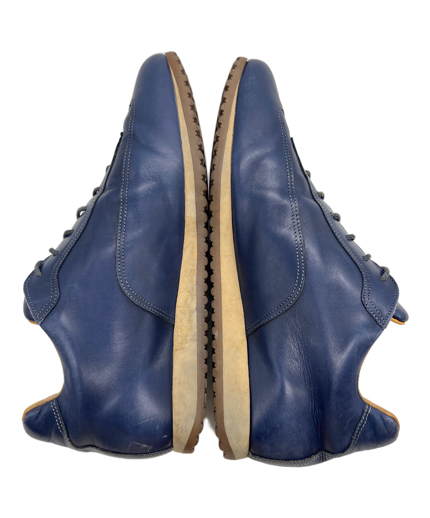 未使用　サントーニ　ネイビー レザー ドレスシューズ 中古・古着通販】Santoni (サントーニ) レザーシューズ ブルー サイズ