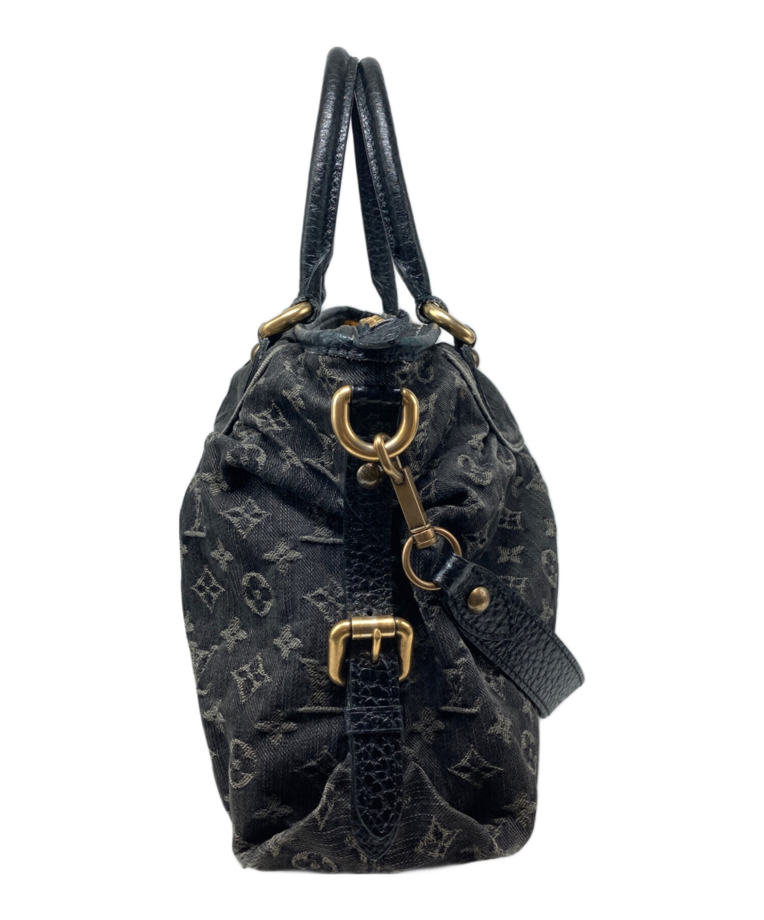 Louis Vuitton ネオカビィ MM モノグラムデニム ブラックデニム 中古・古着通販】LOUIS VUITTON (ルイ ヴィトン) モノグラム・デニム