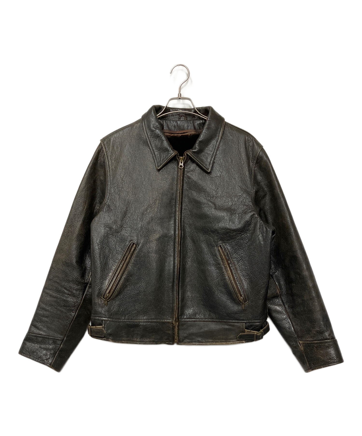 新品未使用　Harley-Davidson ブラウンレザー ジャケット 中古・古着通販】HARLEY-DAVIDSON (ハーレーダビッドソン) ゴート