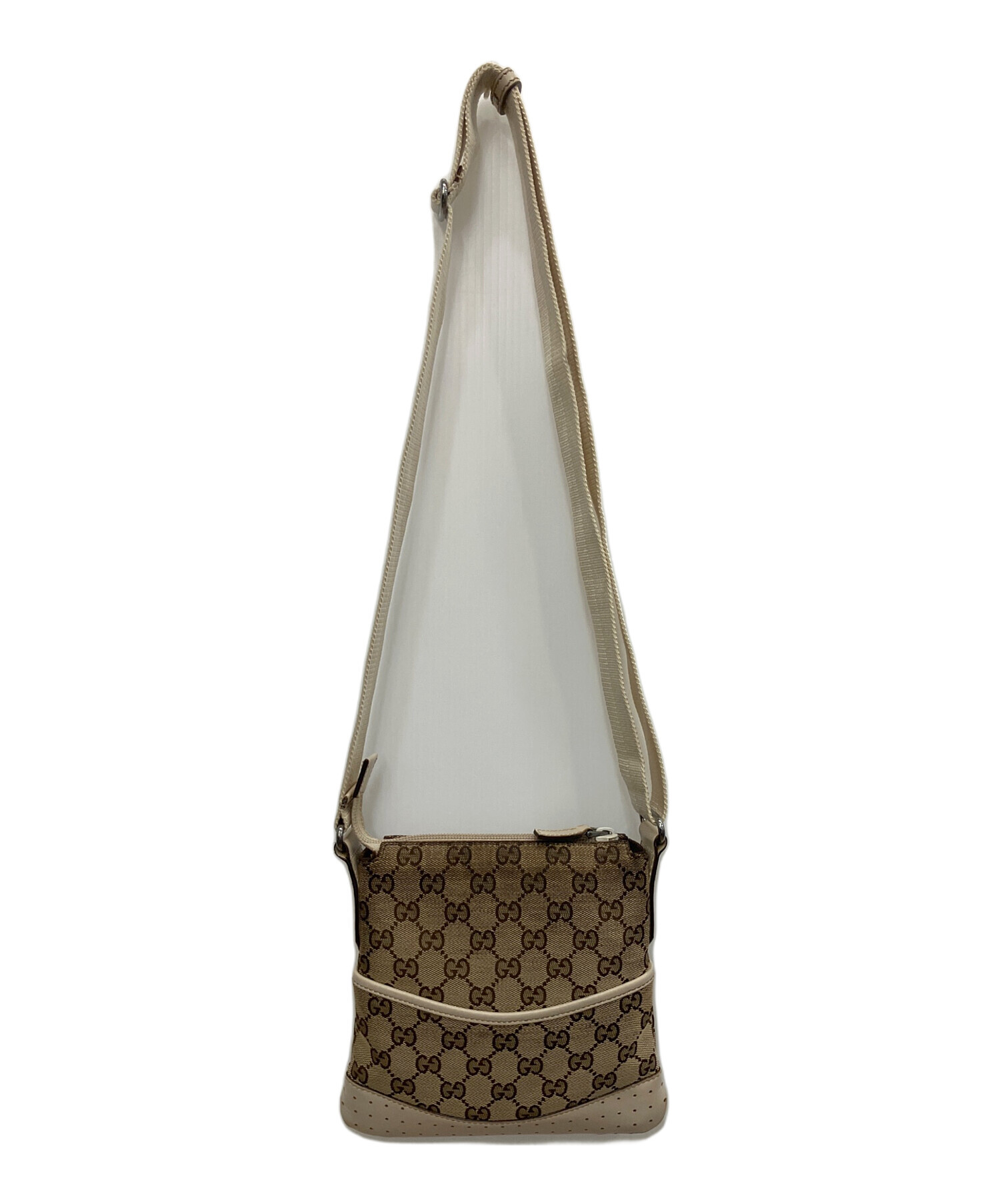 GUCCI ショルダーバッグ 中古・古着通販】GUCCI (グッチ) キャンバスショルダーバッグ