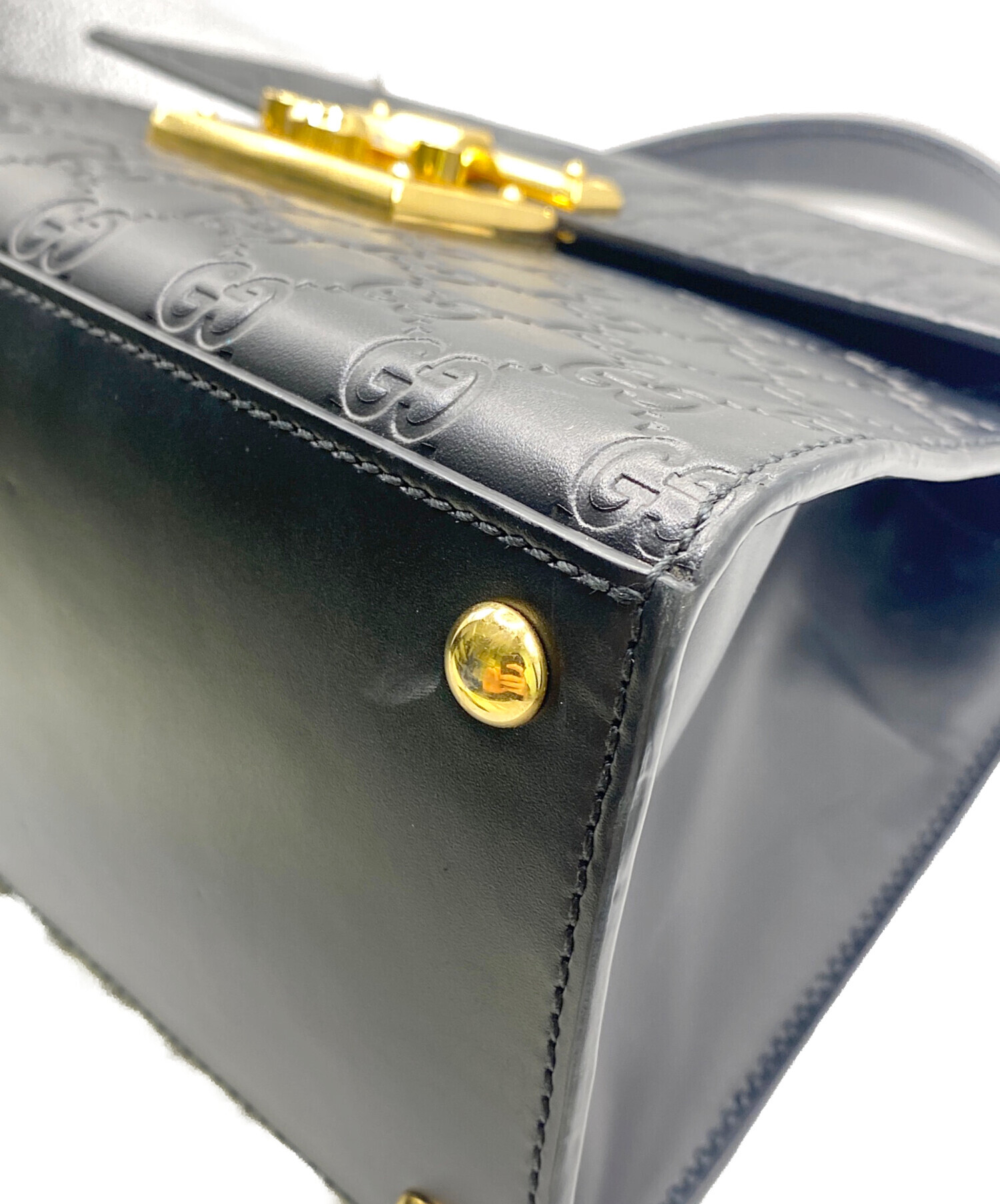 中古・古着通販】GUCCI (グッチ) パドロックシグネチャートートバッグ