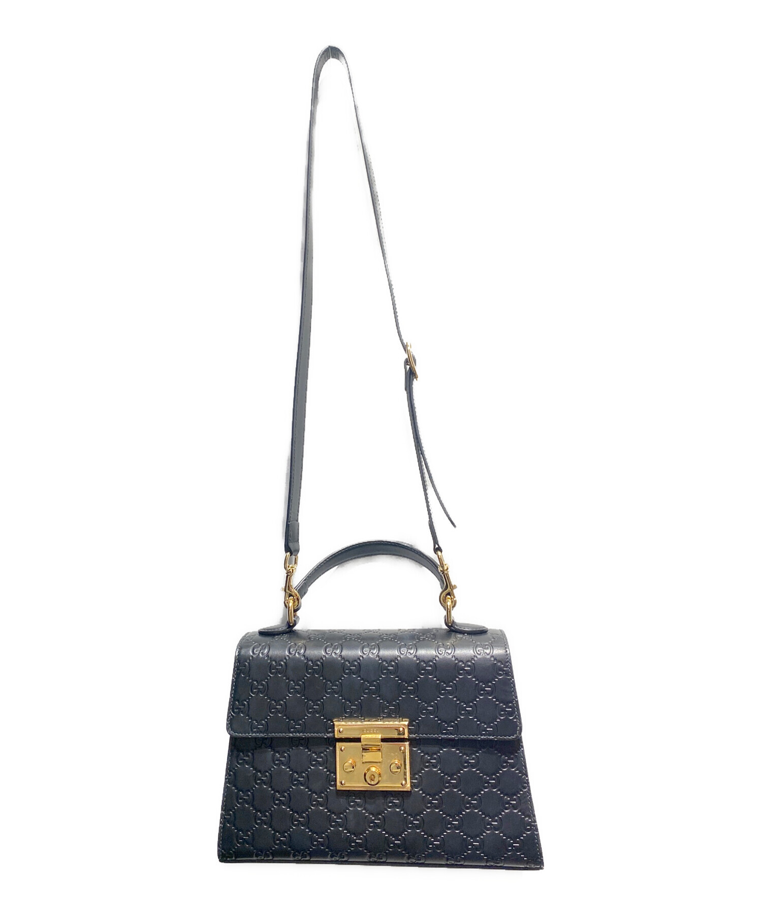 中古・古着通販】GUCCI (グッチ) パドロックシグネチャートートバッグ