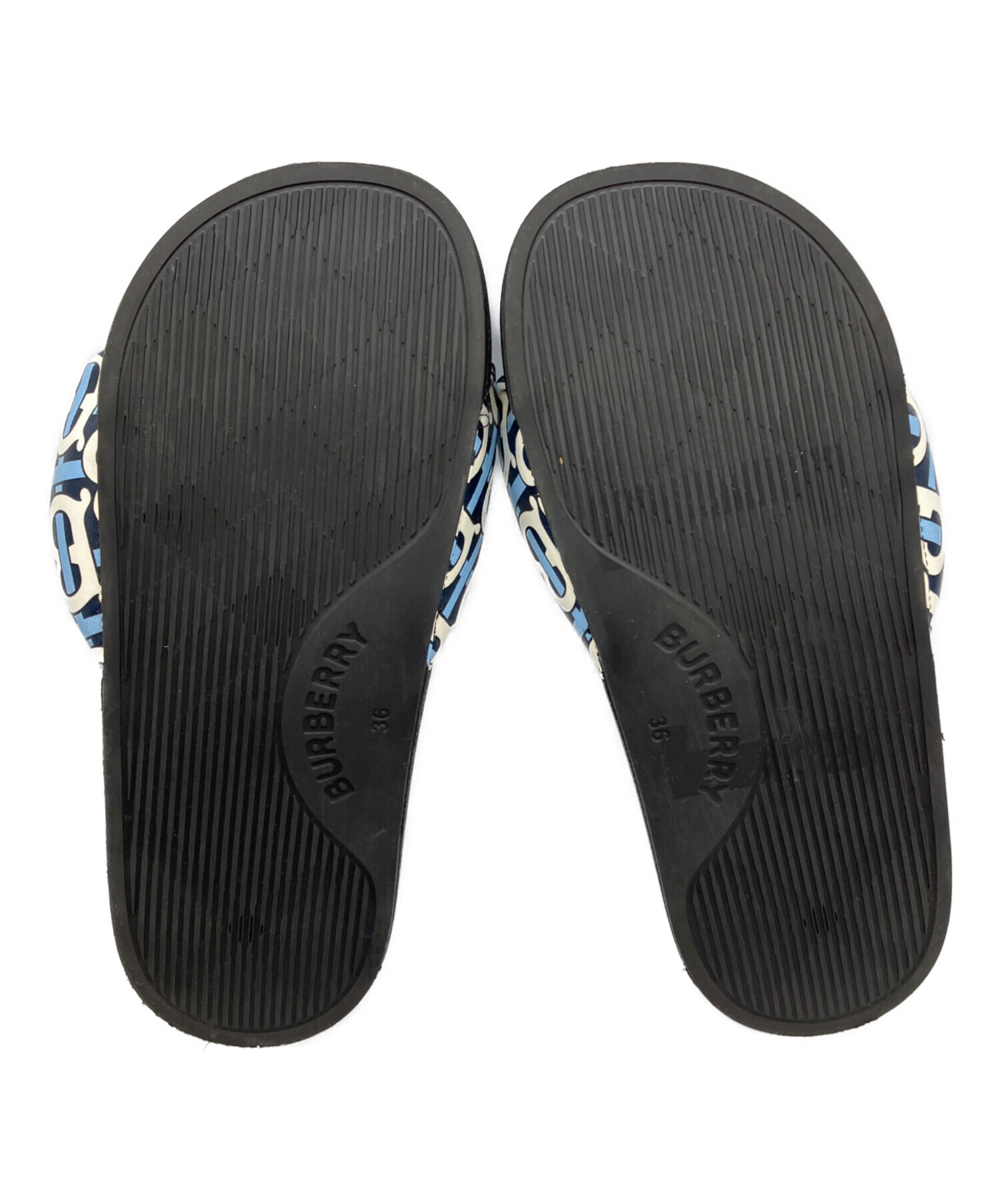 中古・古着通販】BURBERRY (バーバリー) サンダル ブラック サイズ:36