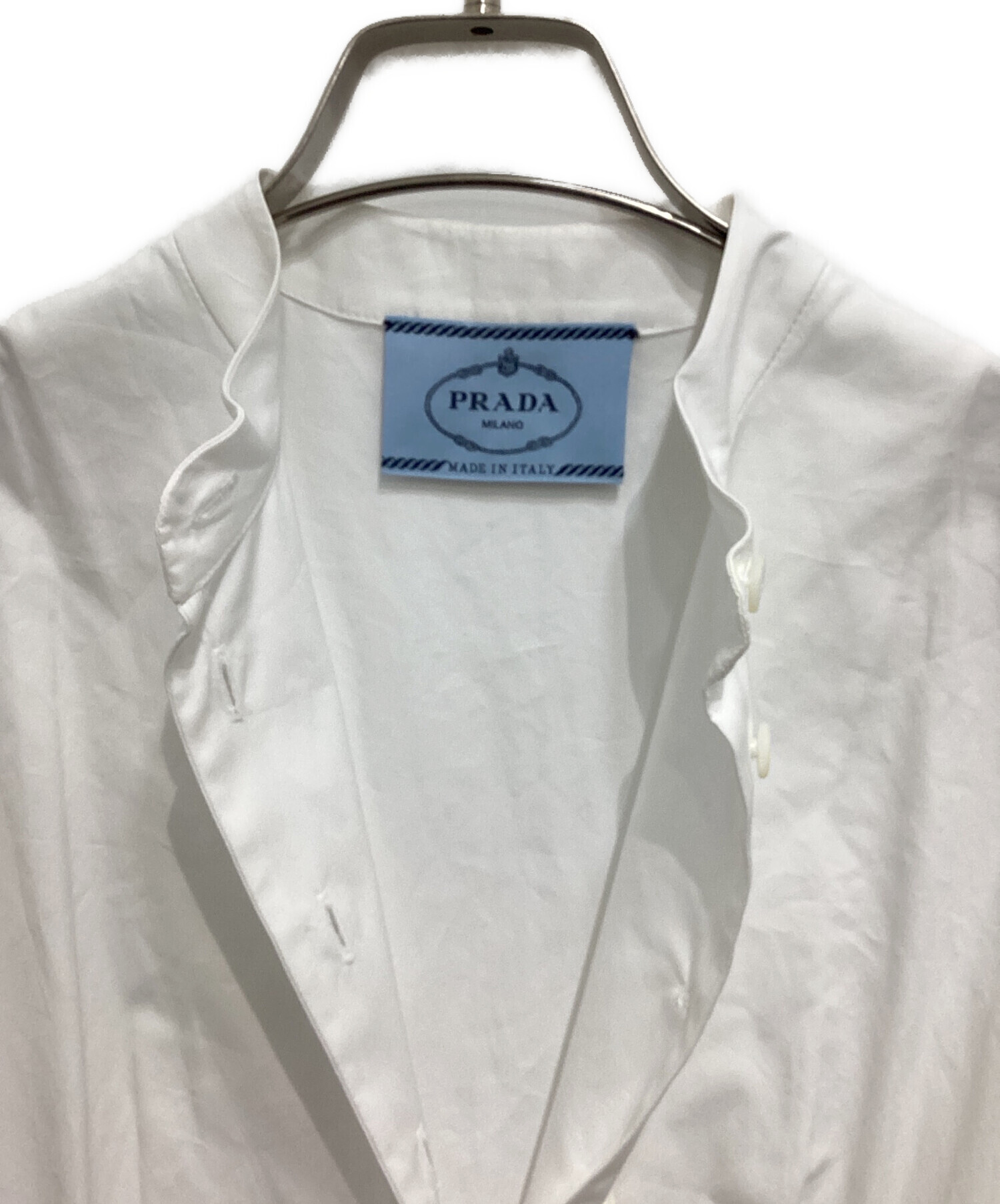 中古・古着通販】PRADA (プラダ) ワンピース ホワイト サイズ:42