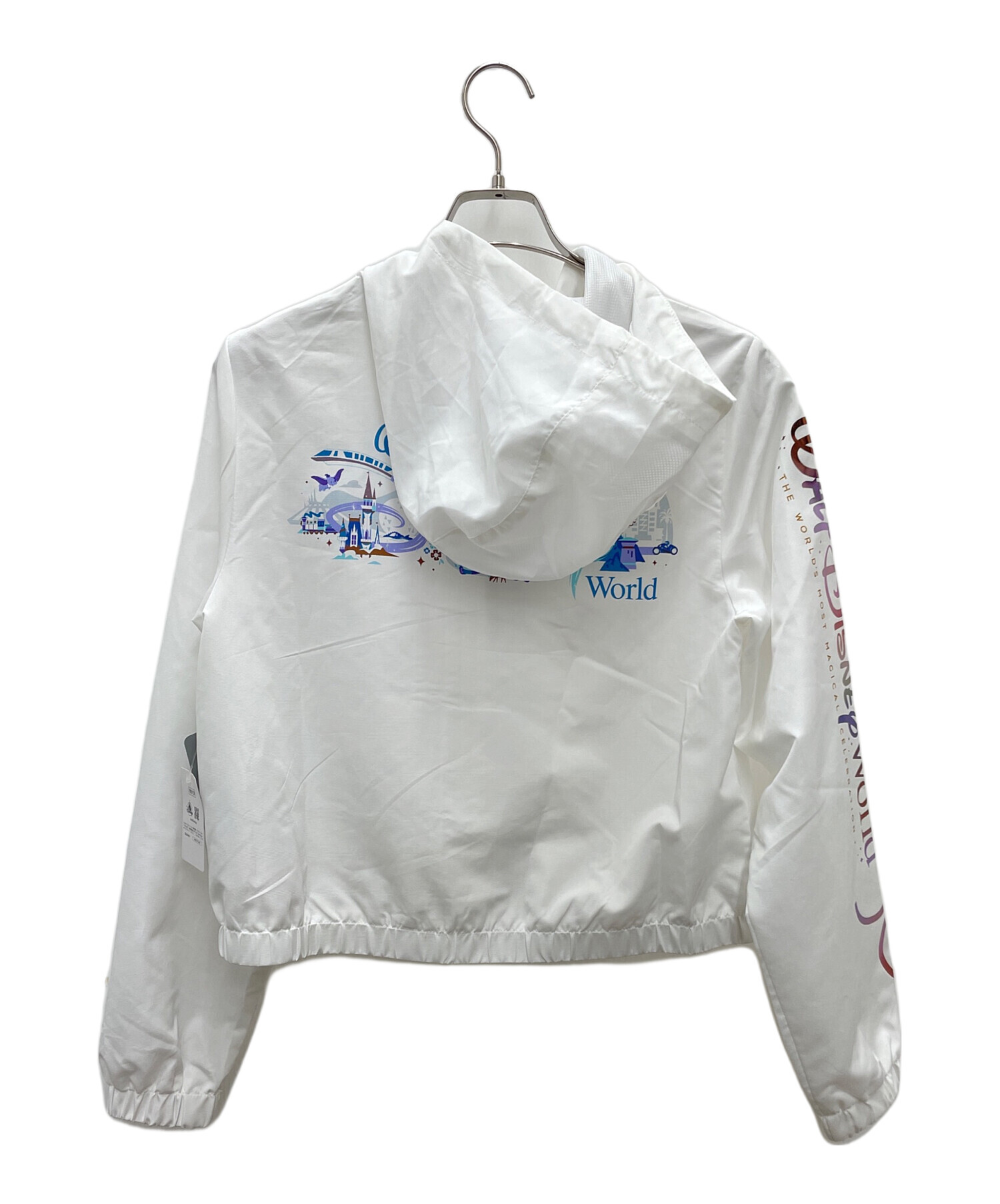 中古・古着通販】DISNEY (ディズニー) ジップパーカー ホワイト サイズ