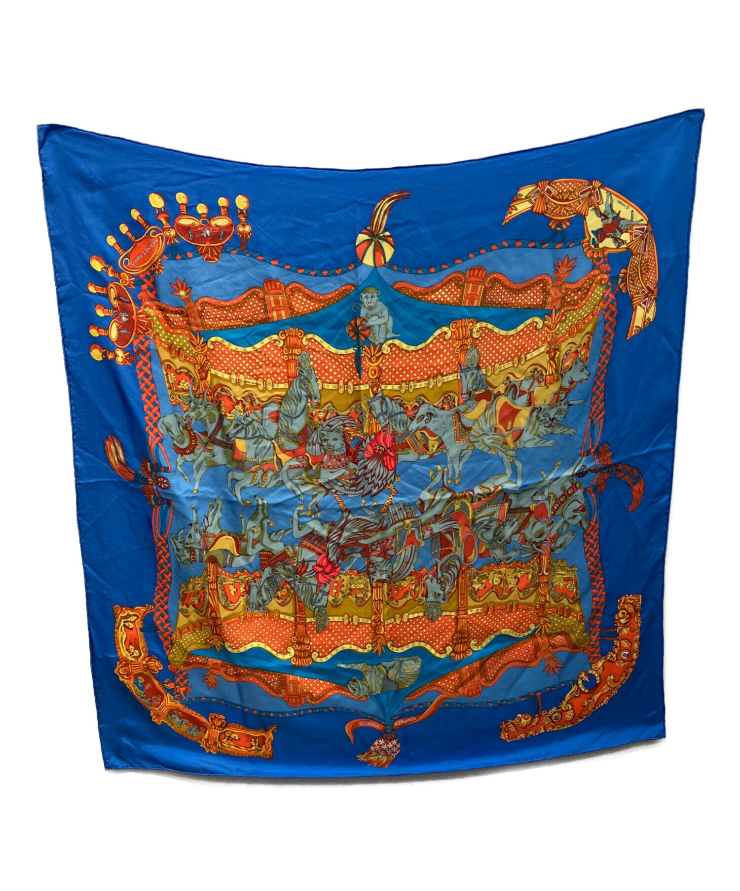 中古・古着通販】HERMES (エルメス) TOURNEZ MANEGE カレ90 スカーフ