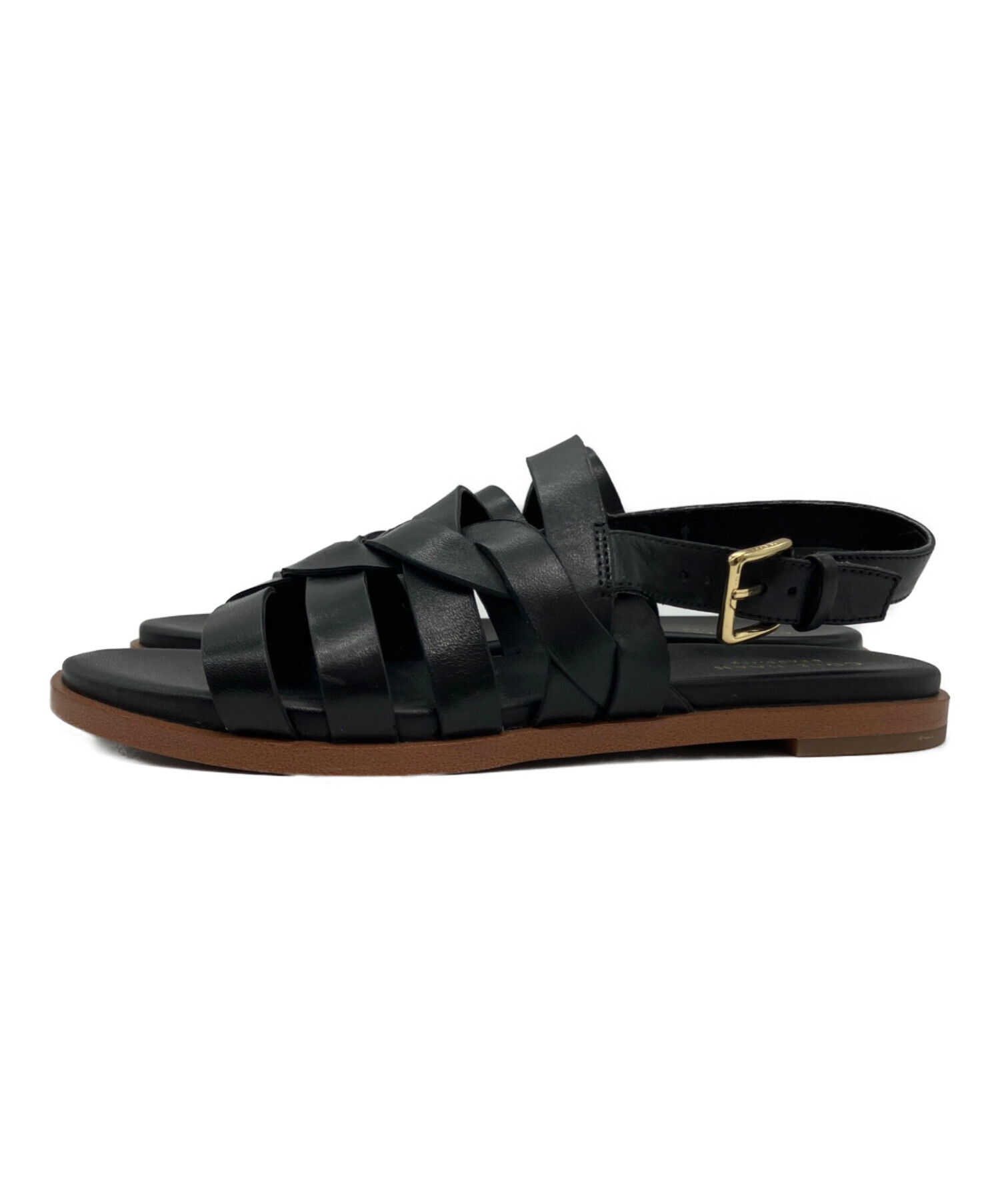 中古・古着通販】COLE HAAN (コールハーン) レザーサンダル ブラック
