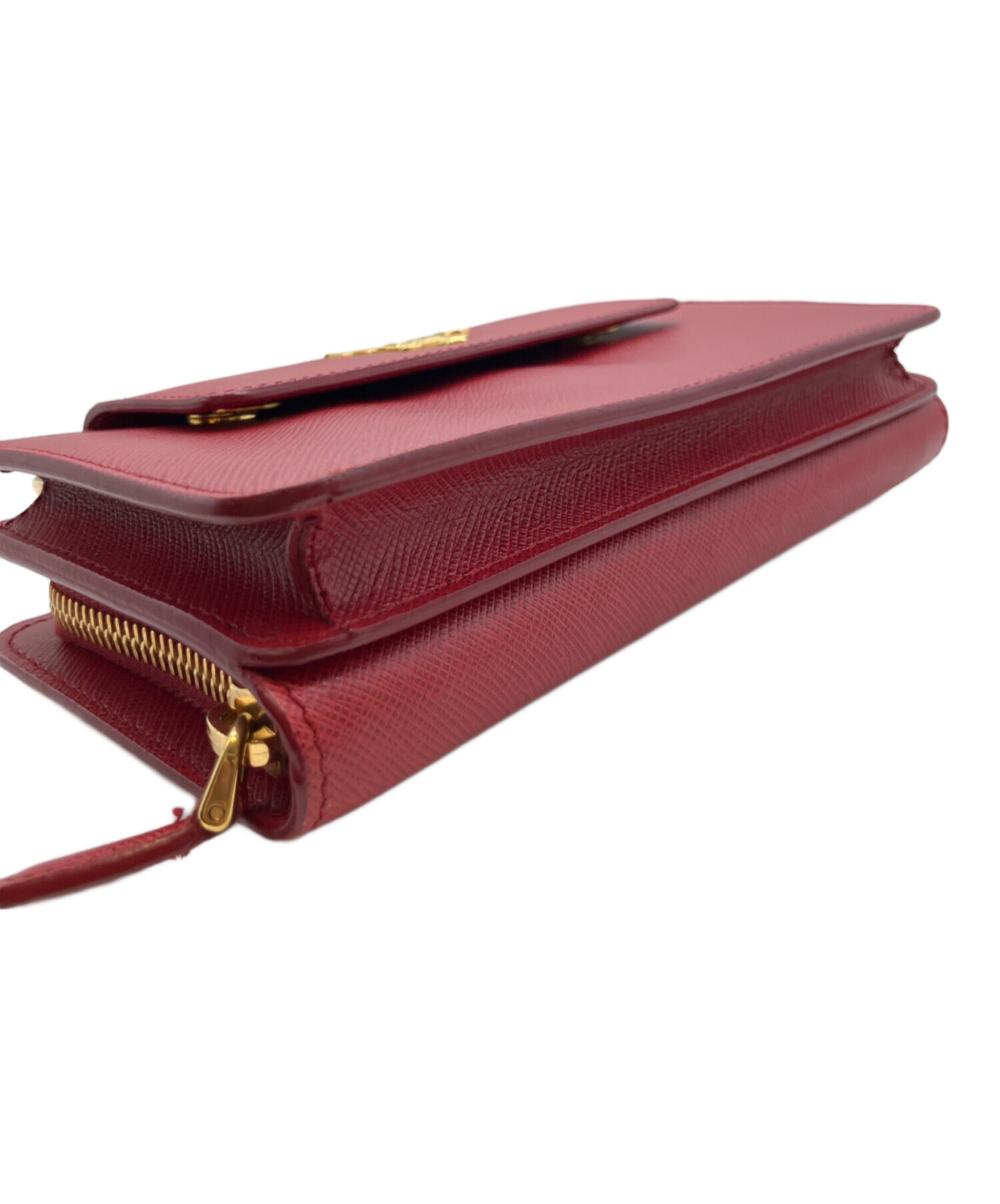 中古・古着通販】PRADA (プラダ) サフィアーノ チェーンウォレット