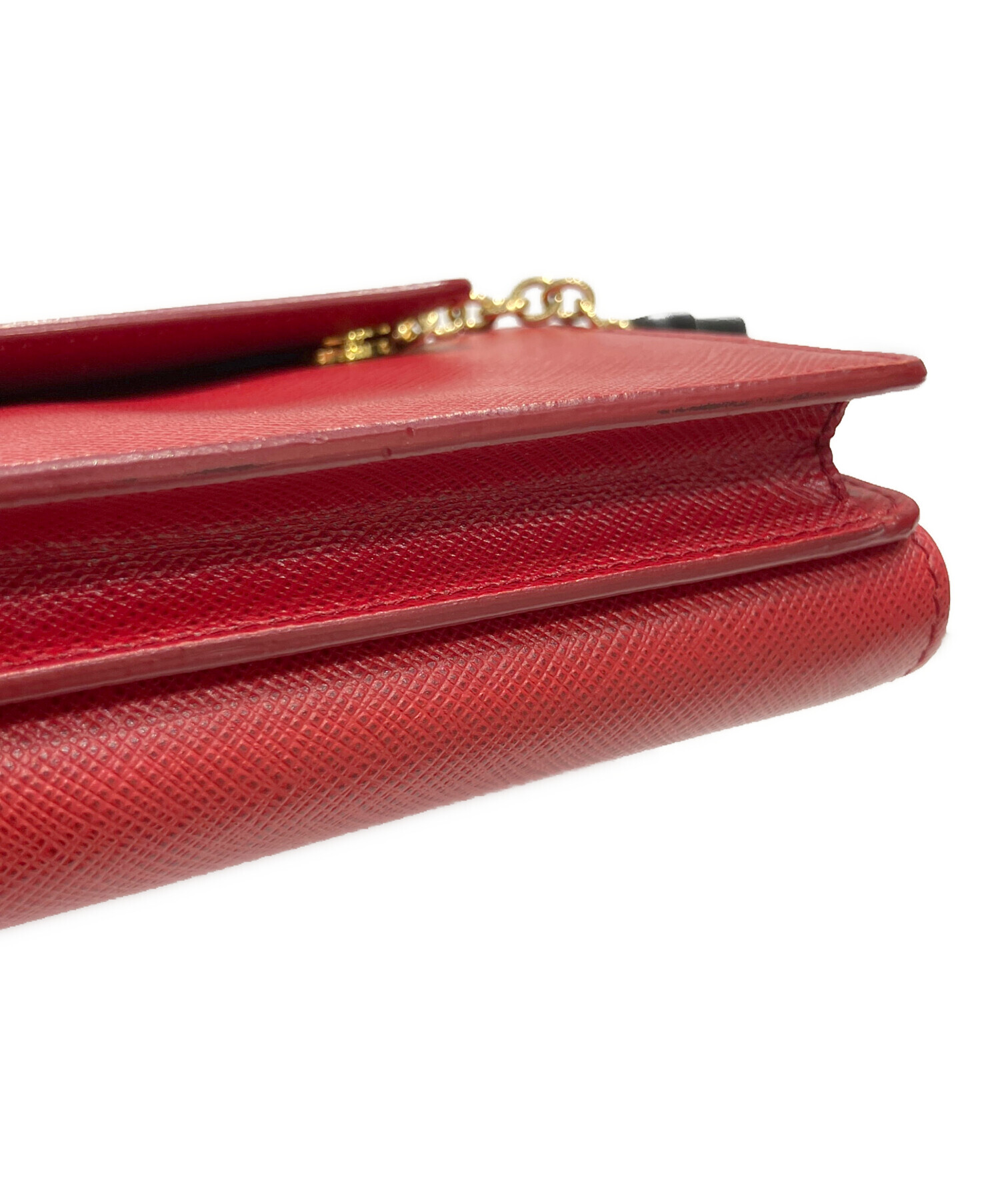 中古・古着通販】PRADA (プラダ) サフィアーノ チェーンウォレット