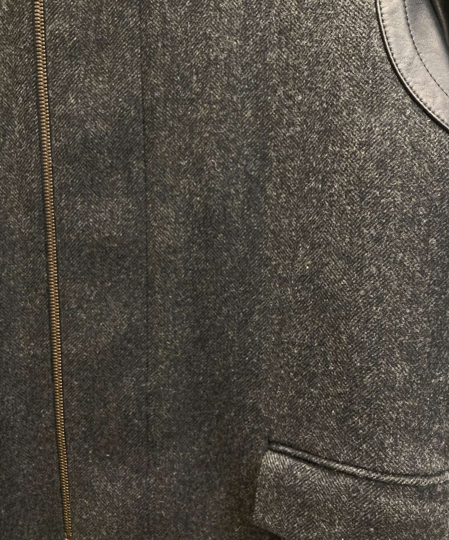 中古・古着通販】GIVENCHY (ジバンシィ) ウールヘリンボーンスタンド