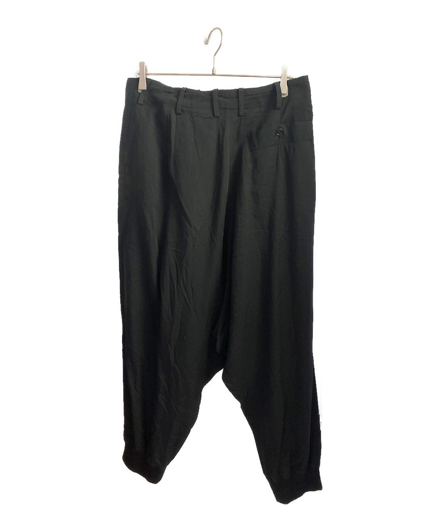 中古・古着通販】GROUND Y (グラウンドワイ) ヘムリブラップサルエル