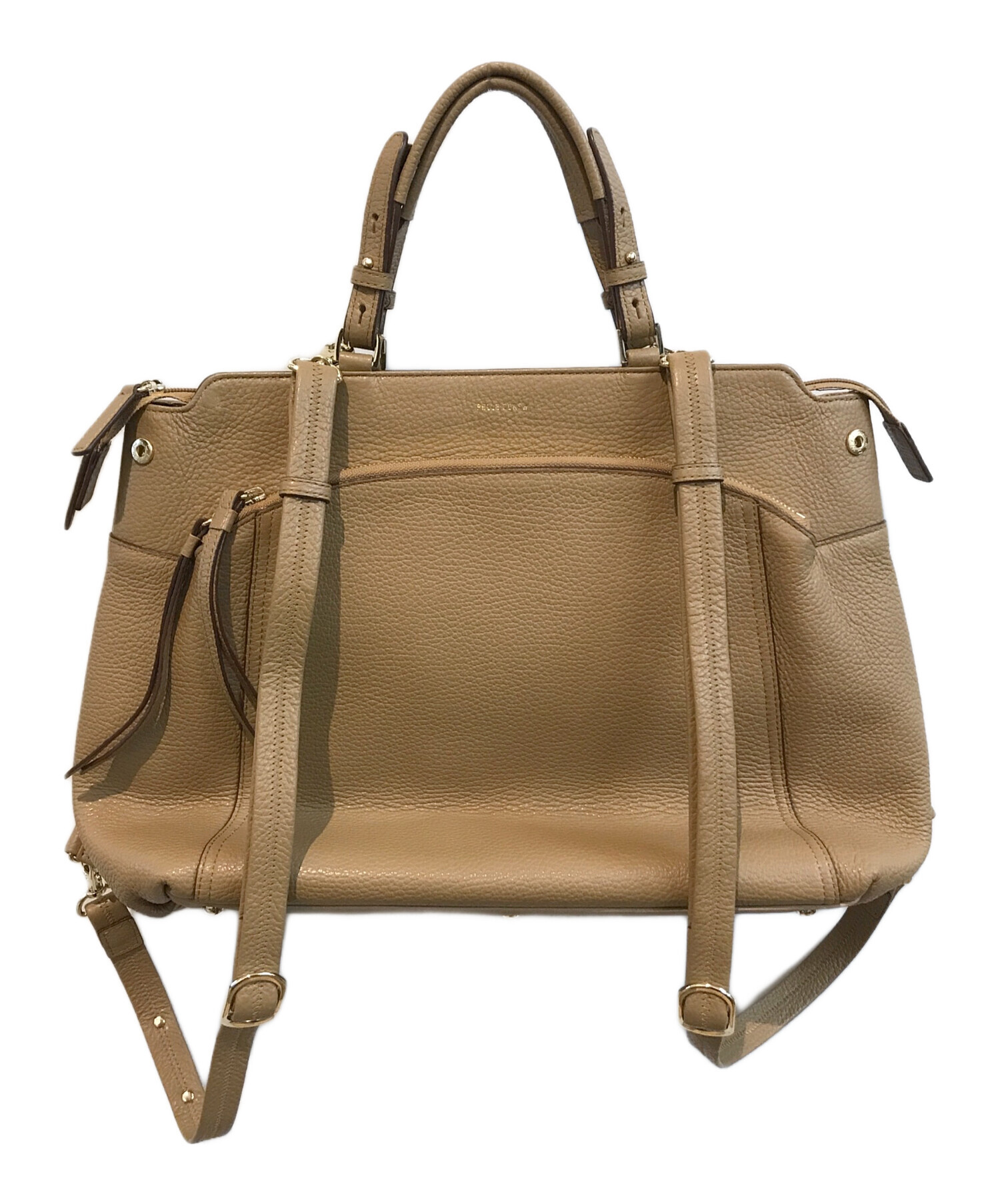 中古・古着通販】PELLE BORSA (ペレボルサ) 3WAYバッグ ベージュ