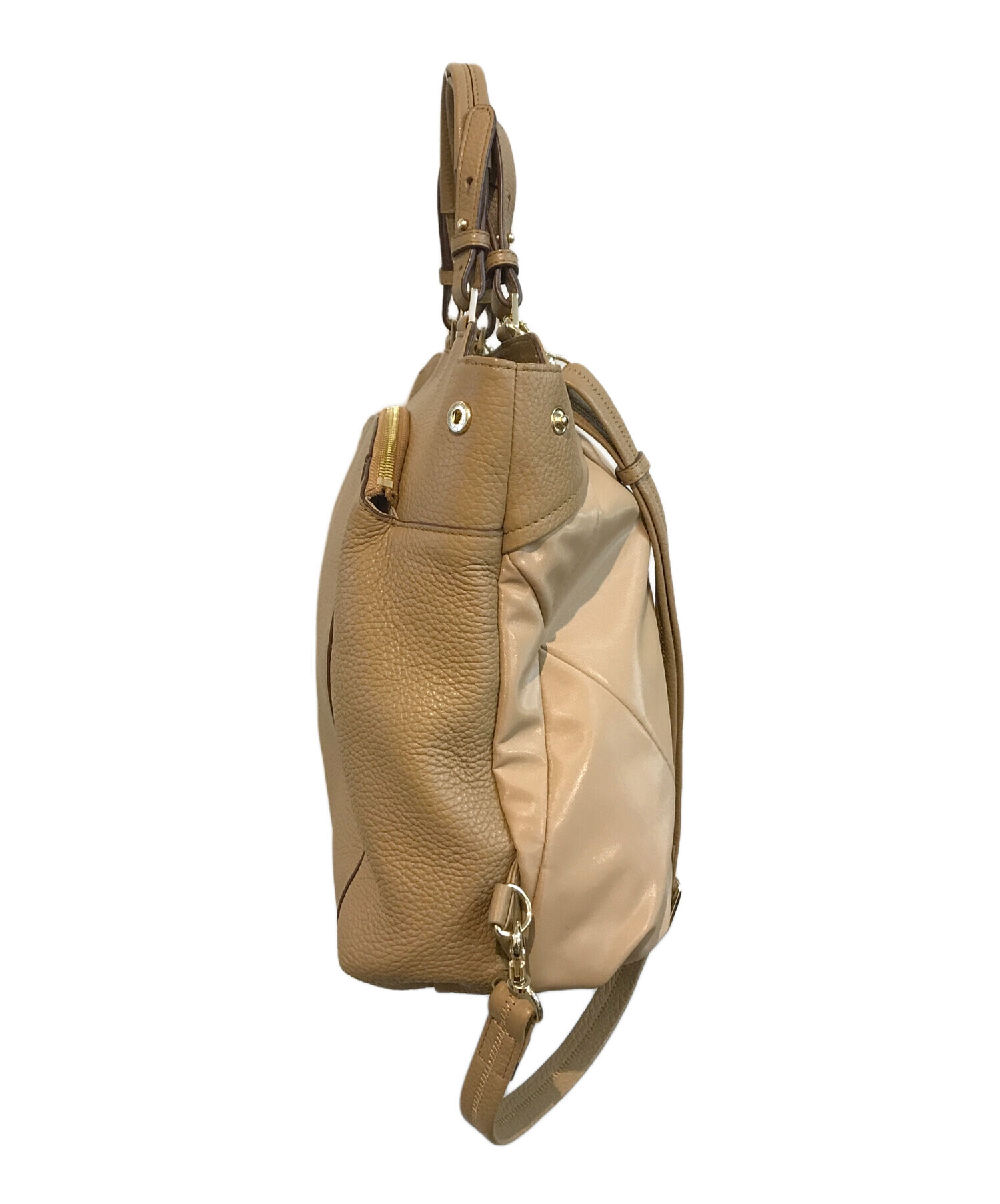 中古・古着通販】PELLE BORSA (ペレボルサ) 3WAYバッグ ベージュ 