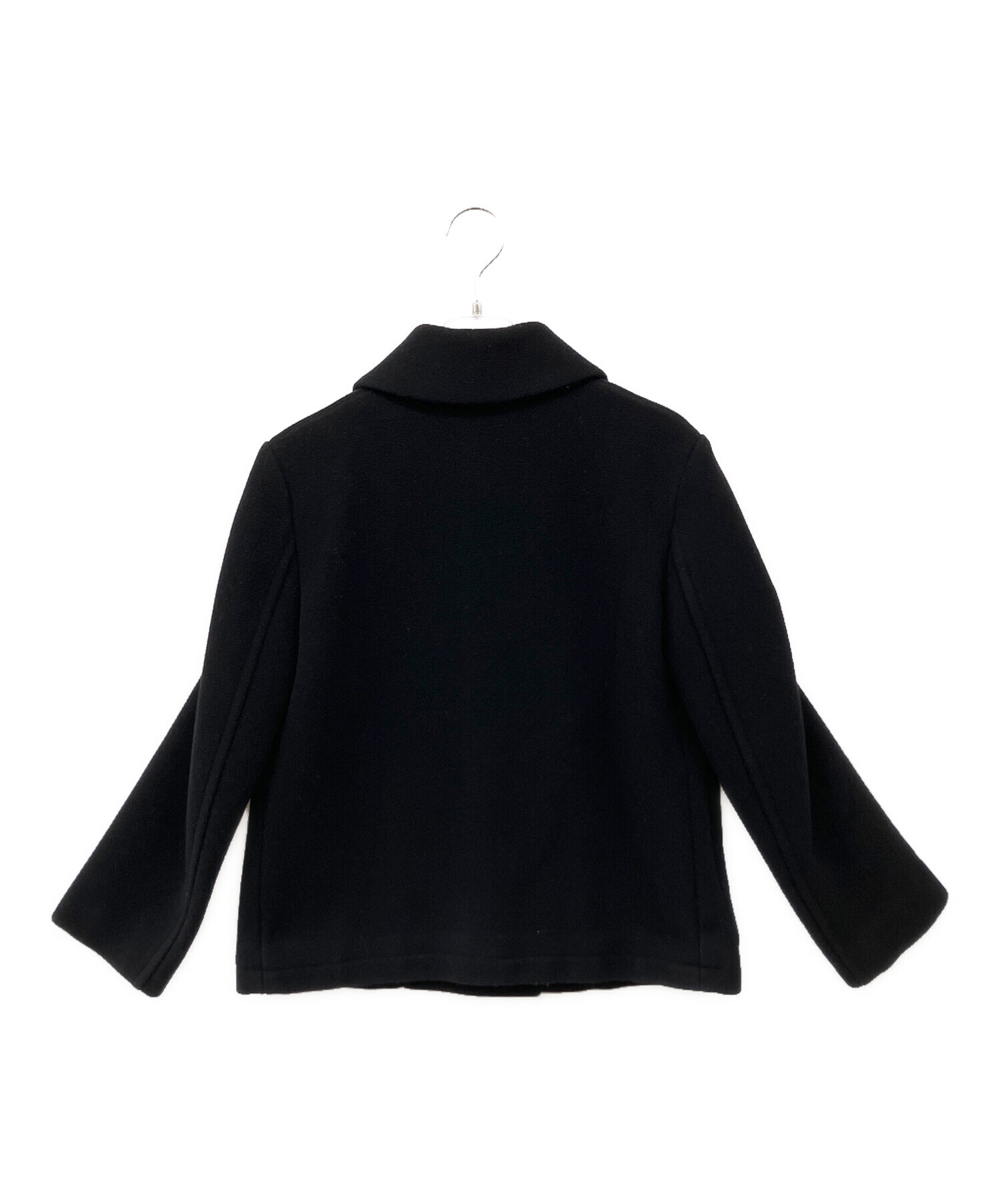 未使用品　定価60500円マーガレットハウエル ウール ジャケット Ⅲブラック 中古・古着通販】MARGARET HOWELL (マーガレットハウエル) ウール