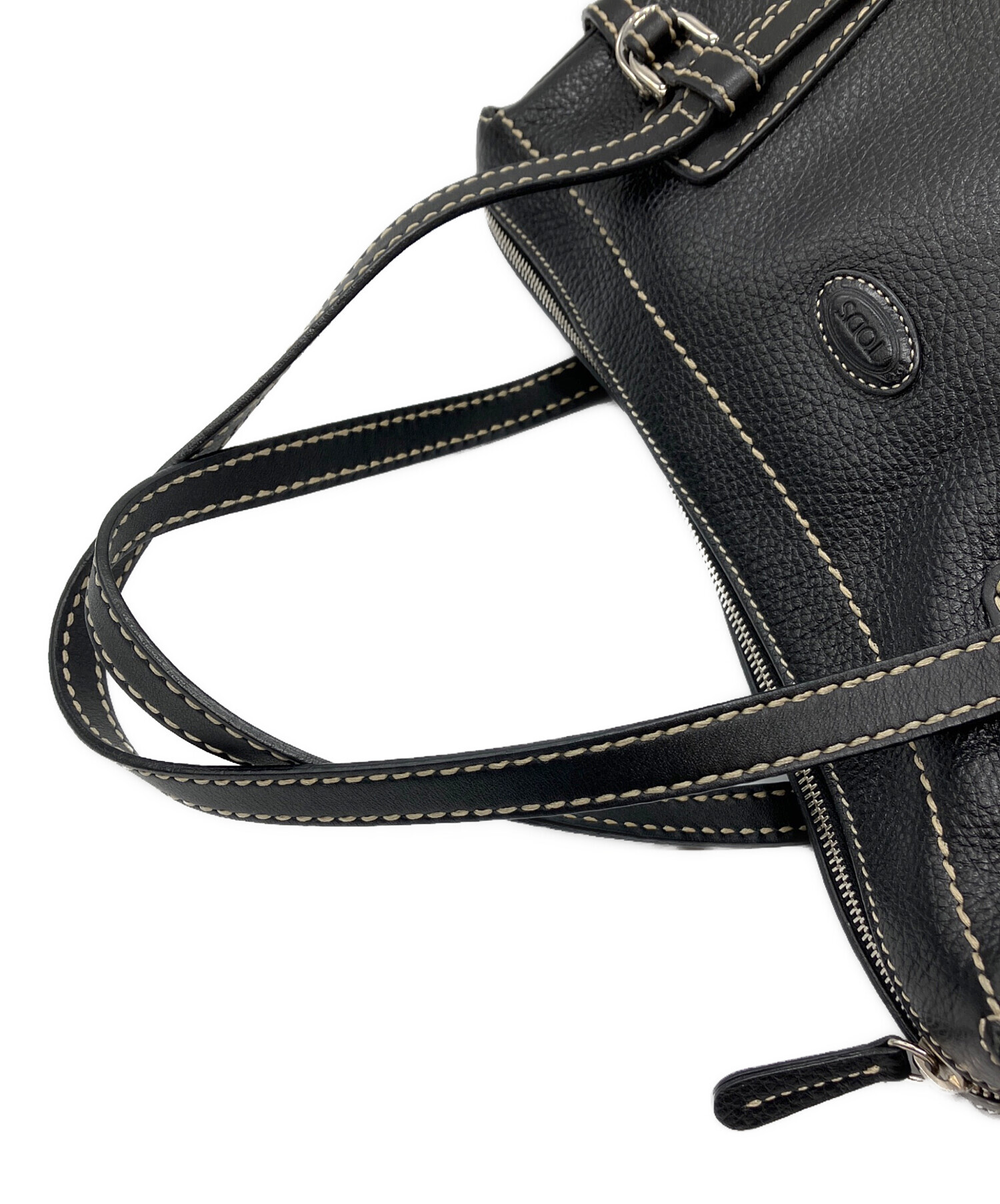 中古・古着通販】TOD'S (トッズ) ハンドバッグ ブラック｜ブランド
