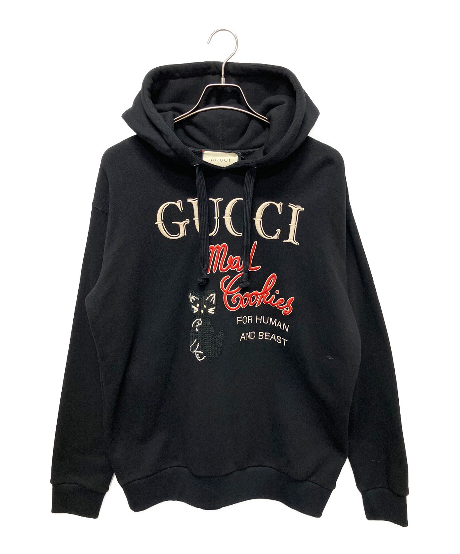 中古・古着通販】GUCCI (グッチ) パーカー ブラック サイズ:M
