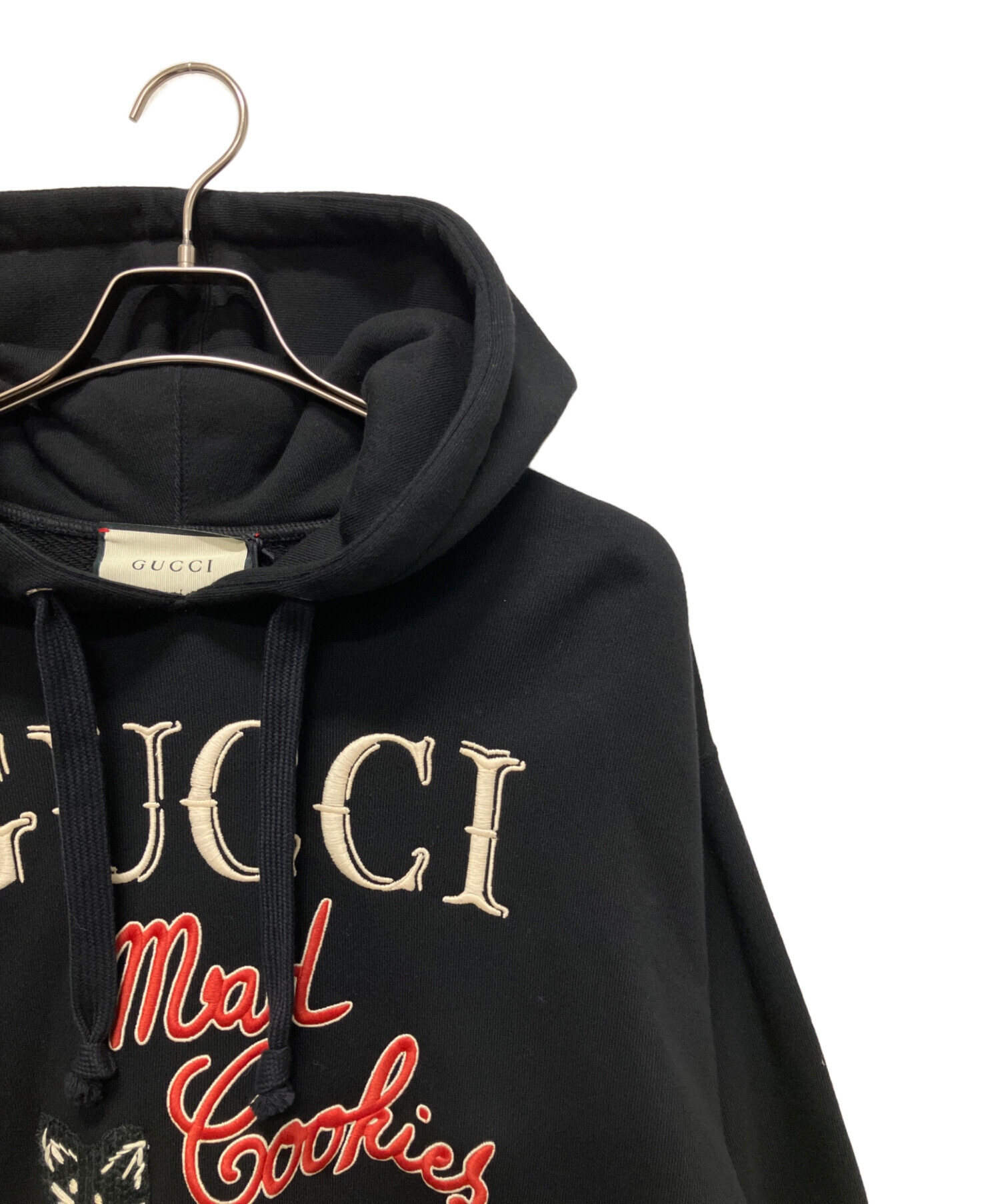 中古・古着通販】GUCCI (グッチ) パーカー ブラック サイズ:M