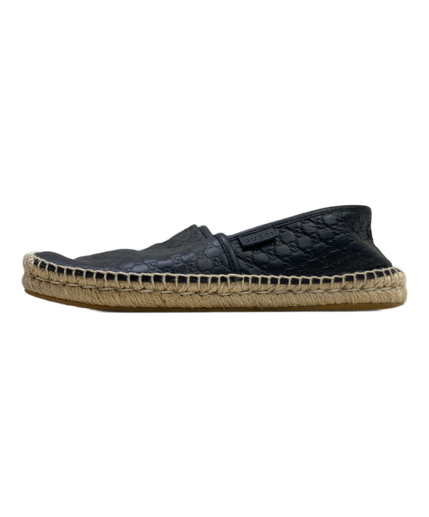 中古・古着通販】GUCCI (グッチ) レザースリッポン ブラック サイズ:8 