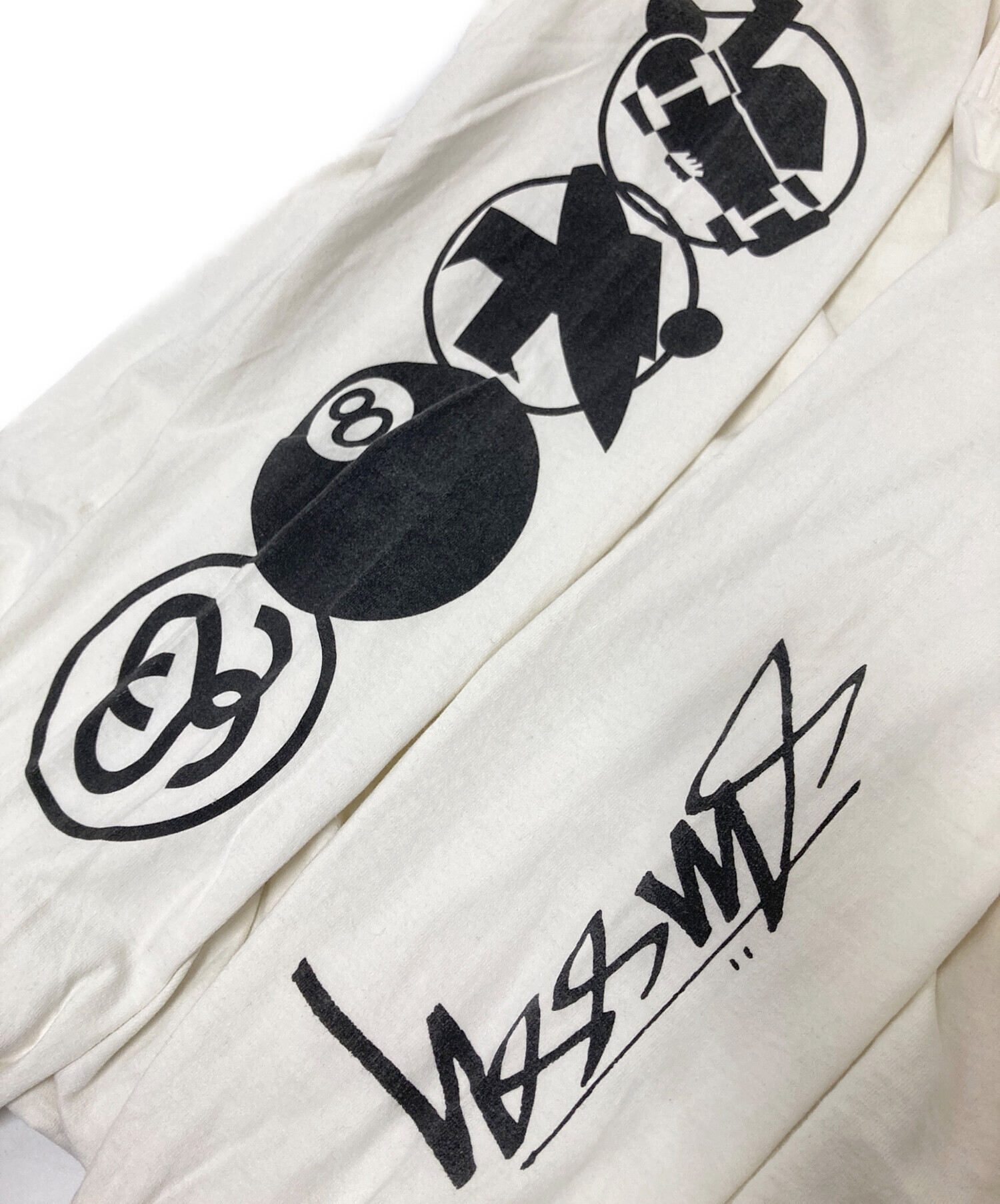 中古・古着通販】stussy (ステューシー) 長袖カットソー ホワイト 