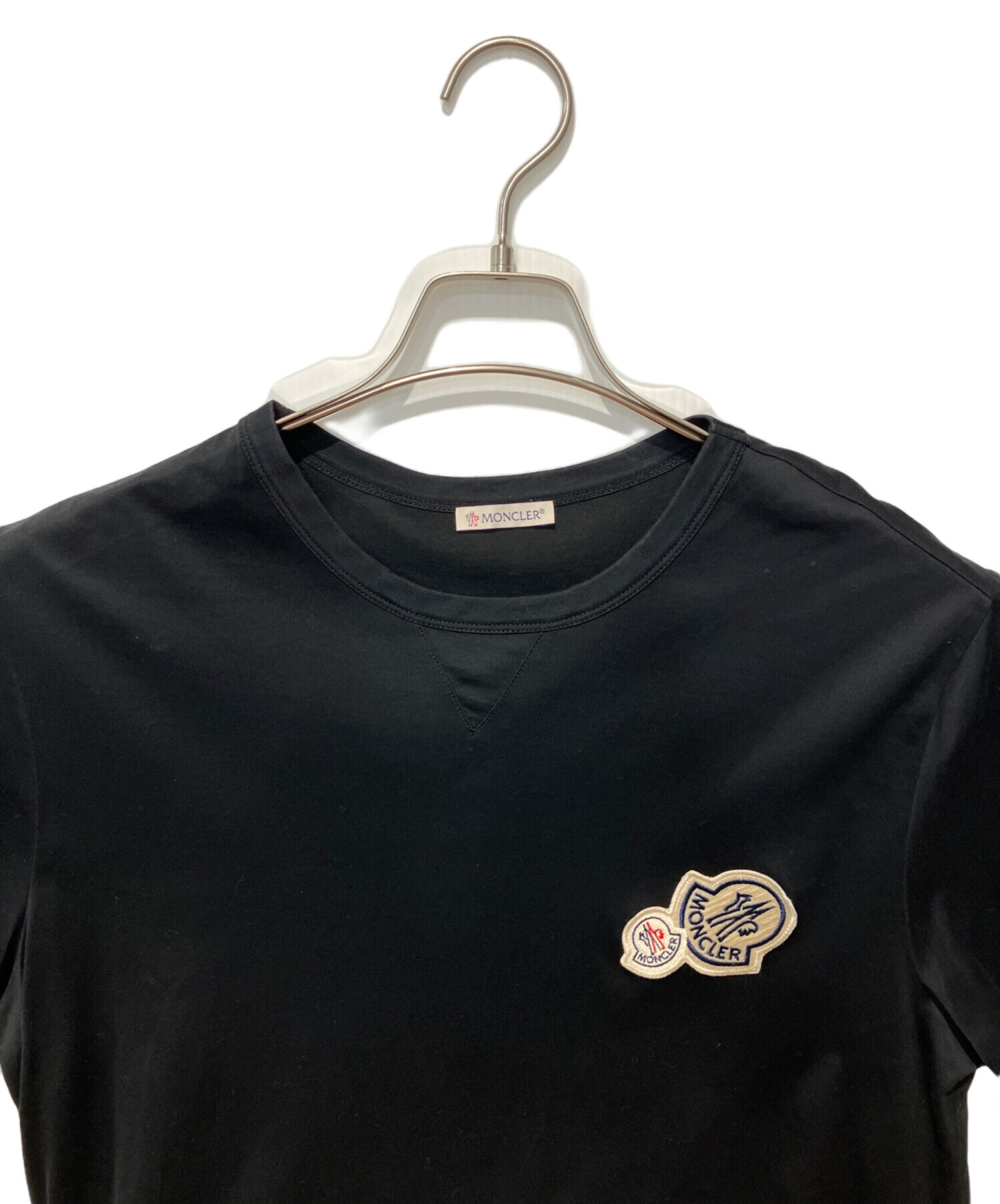 中古・古着通販】MONCLER (モンクレール) Tシャツ ブラック サイズ:L