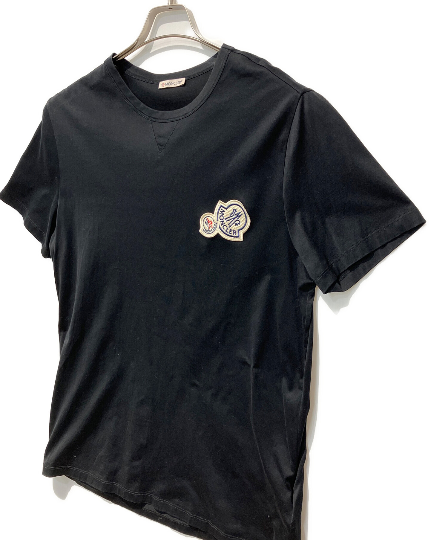 モンクレール★Tシャツ8A 中古・古着通販】MONCLER (モンクレール) Tシャツ ブラック サイズ:L