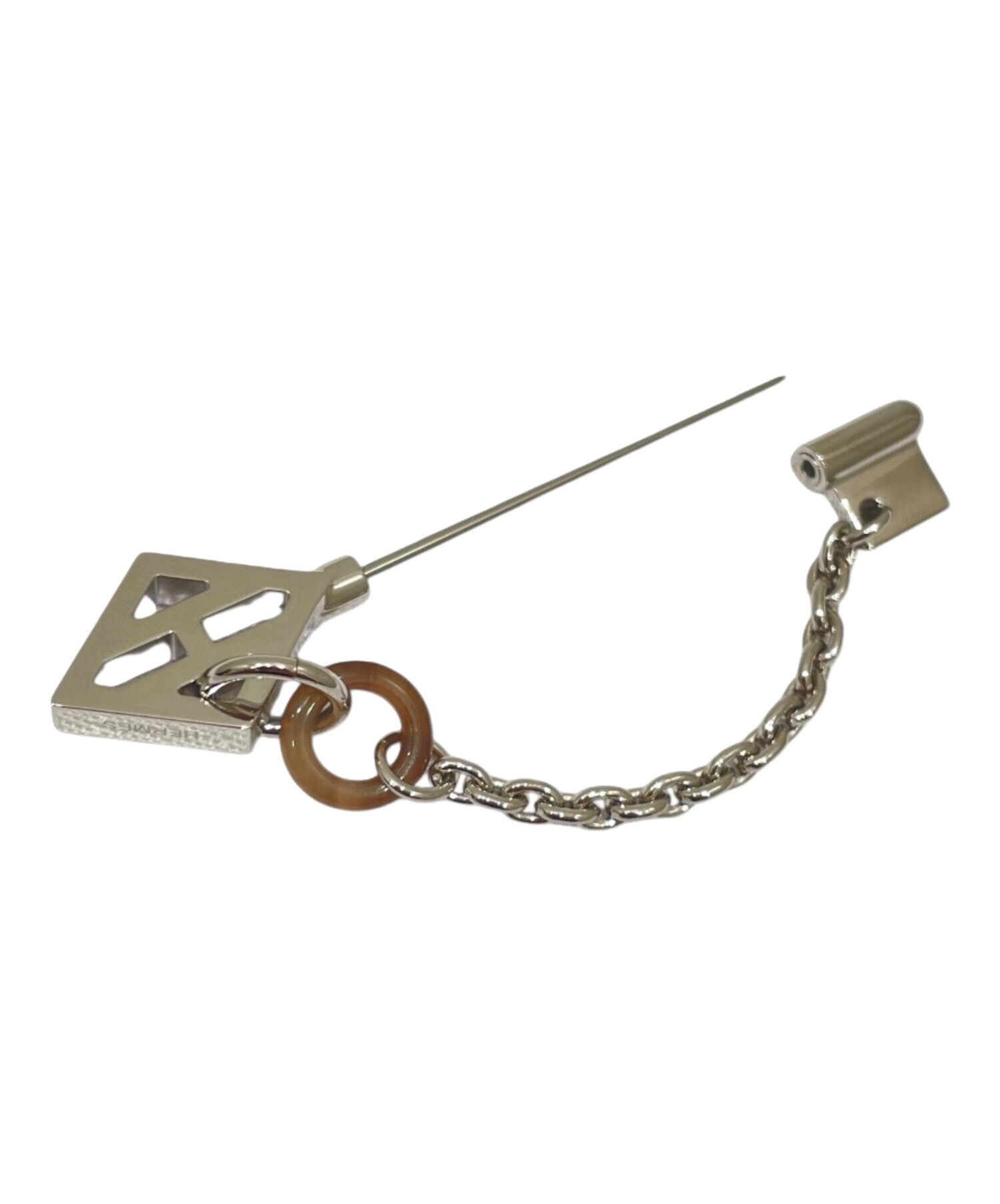 中古・古着通販】HERMES (エルメス) クレH/Cle H (キーH) ブローチ