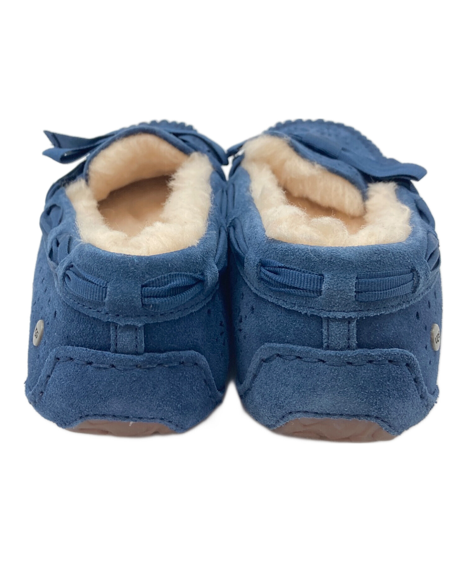 中古・古着通販】UGG (アグ) ムートンリボンローファー ネイビー