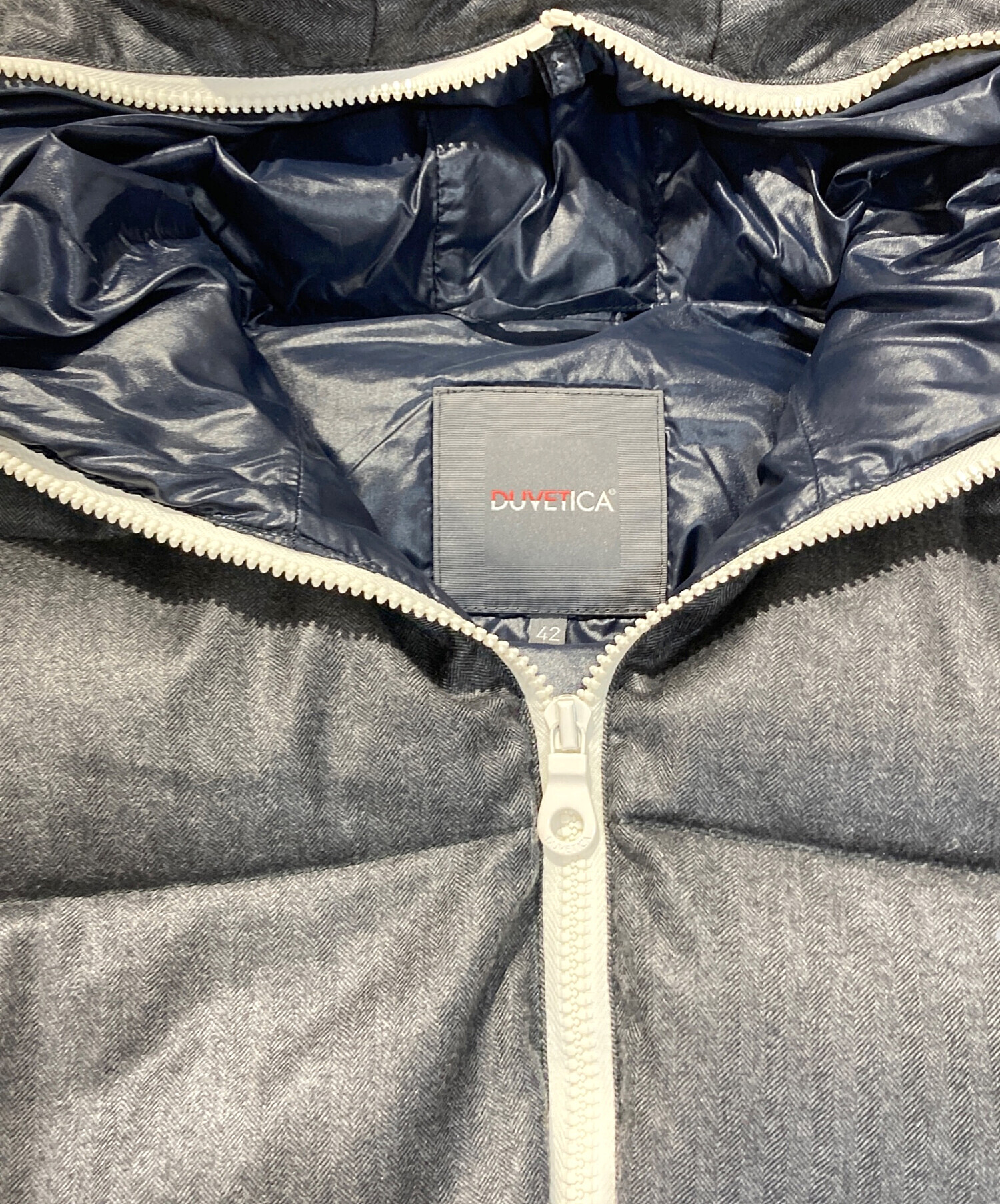 中古・古着通販】DUVETICA (デュベティカ) ダウンベスト グレー サイズ