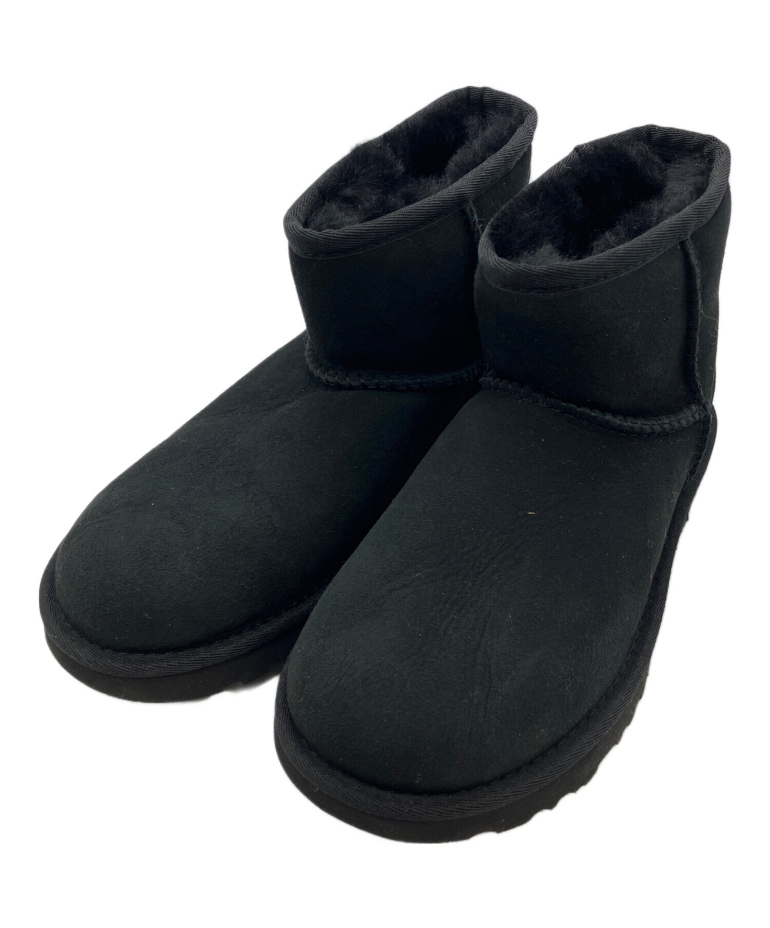 中古・古着通販】UGG (アグ) ムートンブーツ ブラック サイズ:22cm 未
