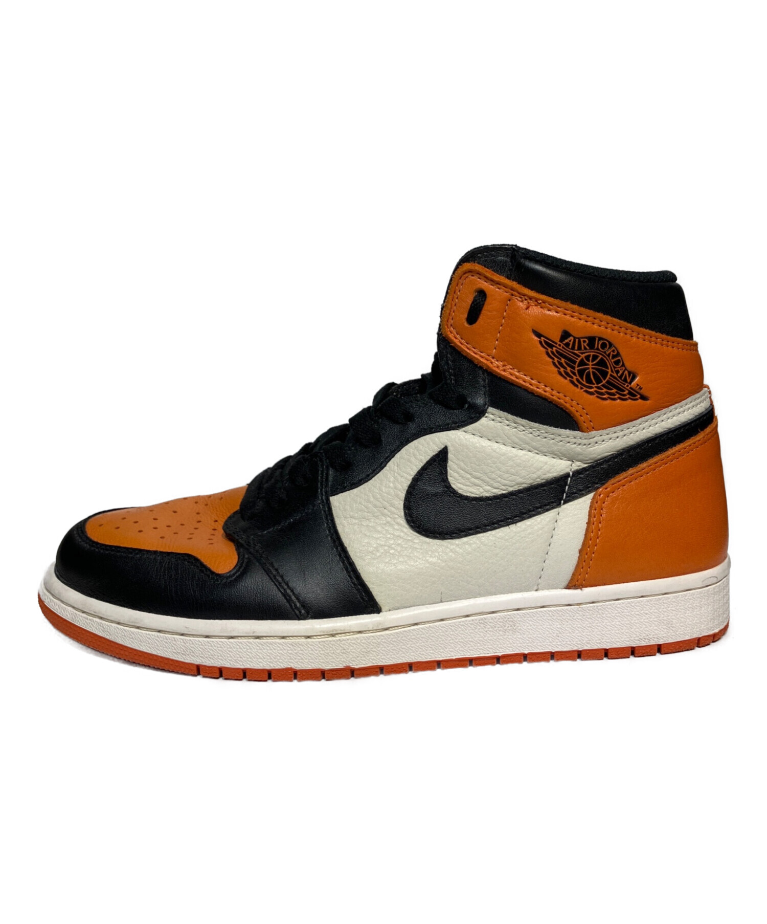 中古・古着通販】NIKE (ナイキ) ハイカットスニーカー オレンジ サイズ