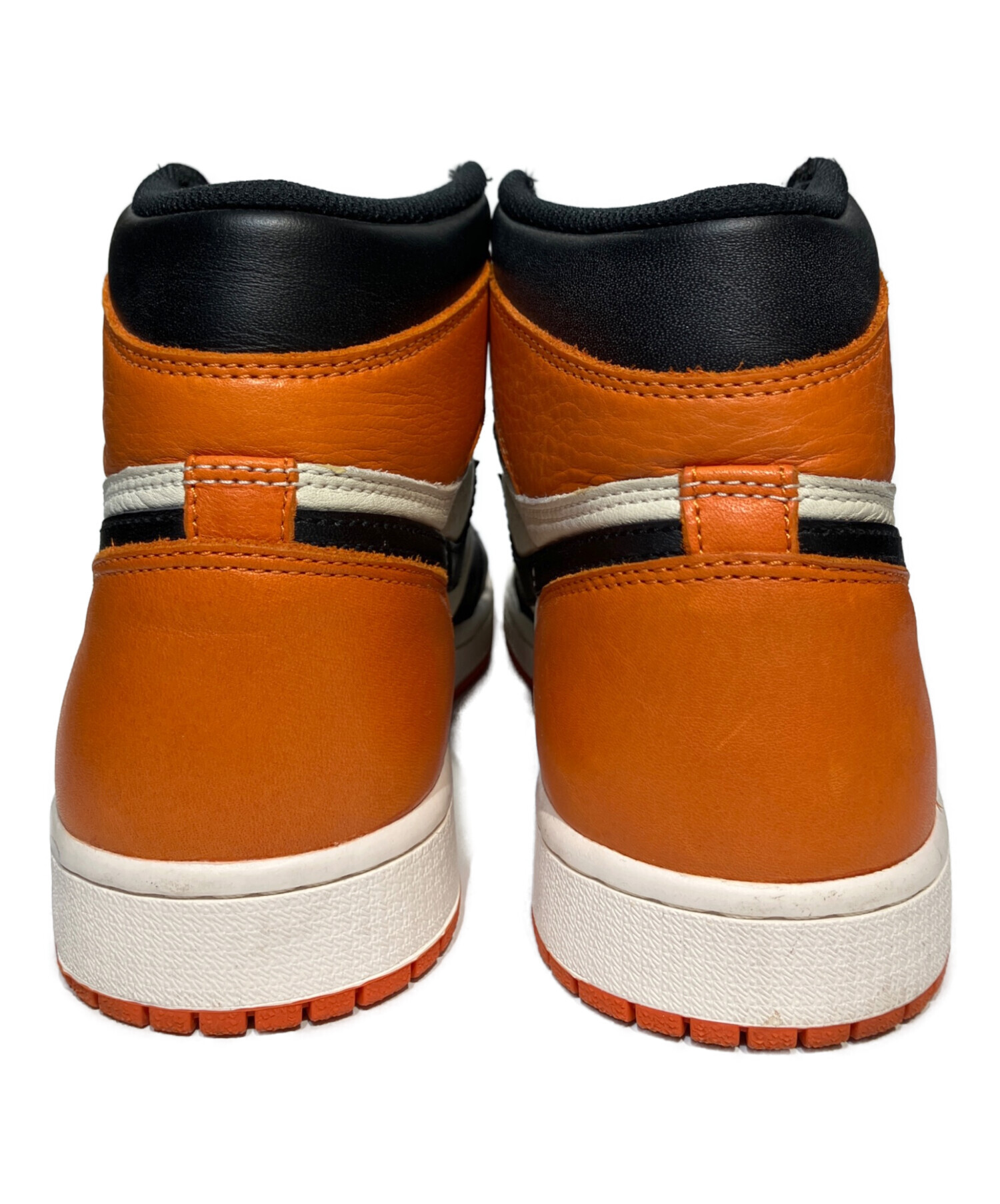 中古・古着通販】NIKE (ナイキ) ハイカットスニーカー オレンジ サイズ