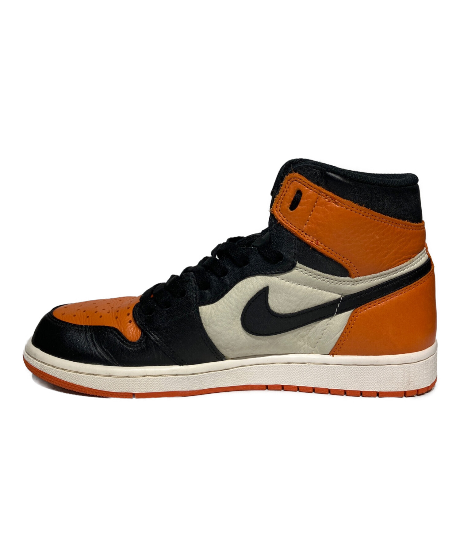 Nike バスケットシューズ ハイカット オレンジ 中古・古着通販】NIKE (ナイキ) ハイカットスニーカー オレンジ サイズ