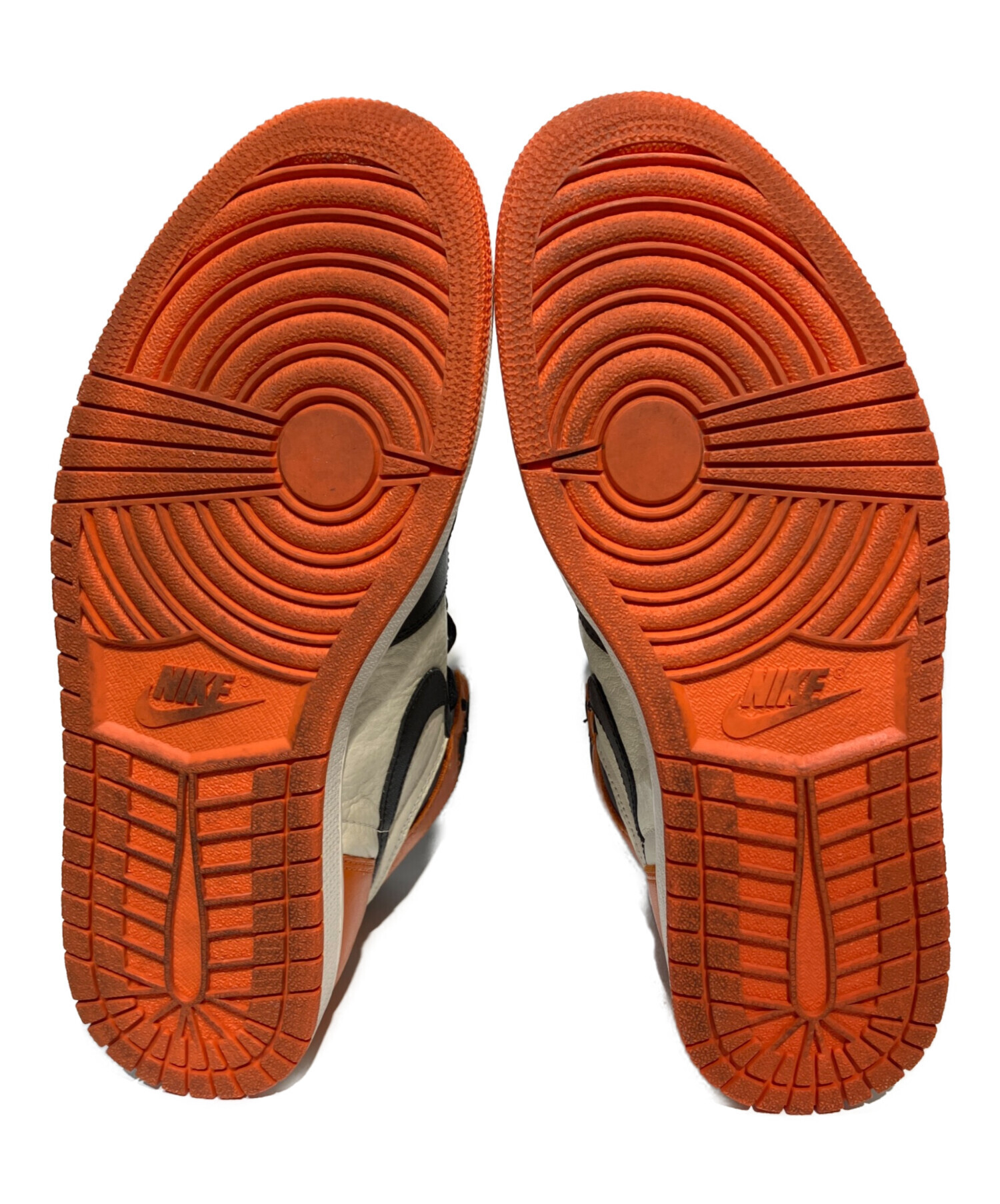 中古・古着通販】NIKE (ナイキ) ハイカットスニーカー オレンジ サイズ