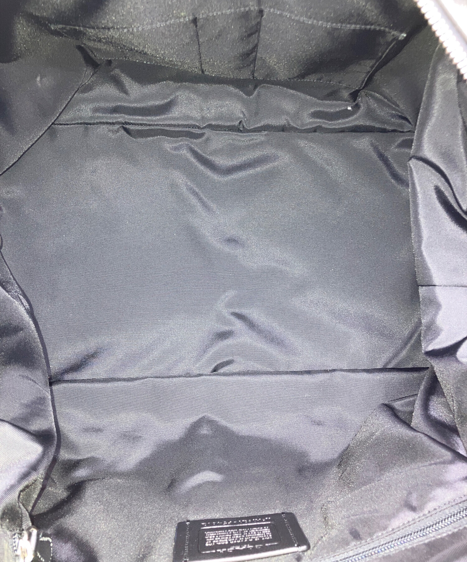 中古・古着通販】COACH (コーチ) 2WAYレザーボストンバッグ ブラック