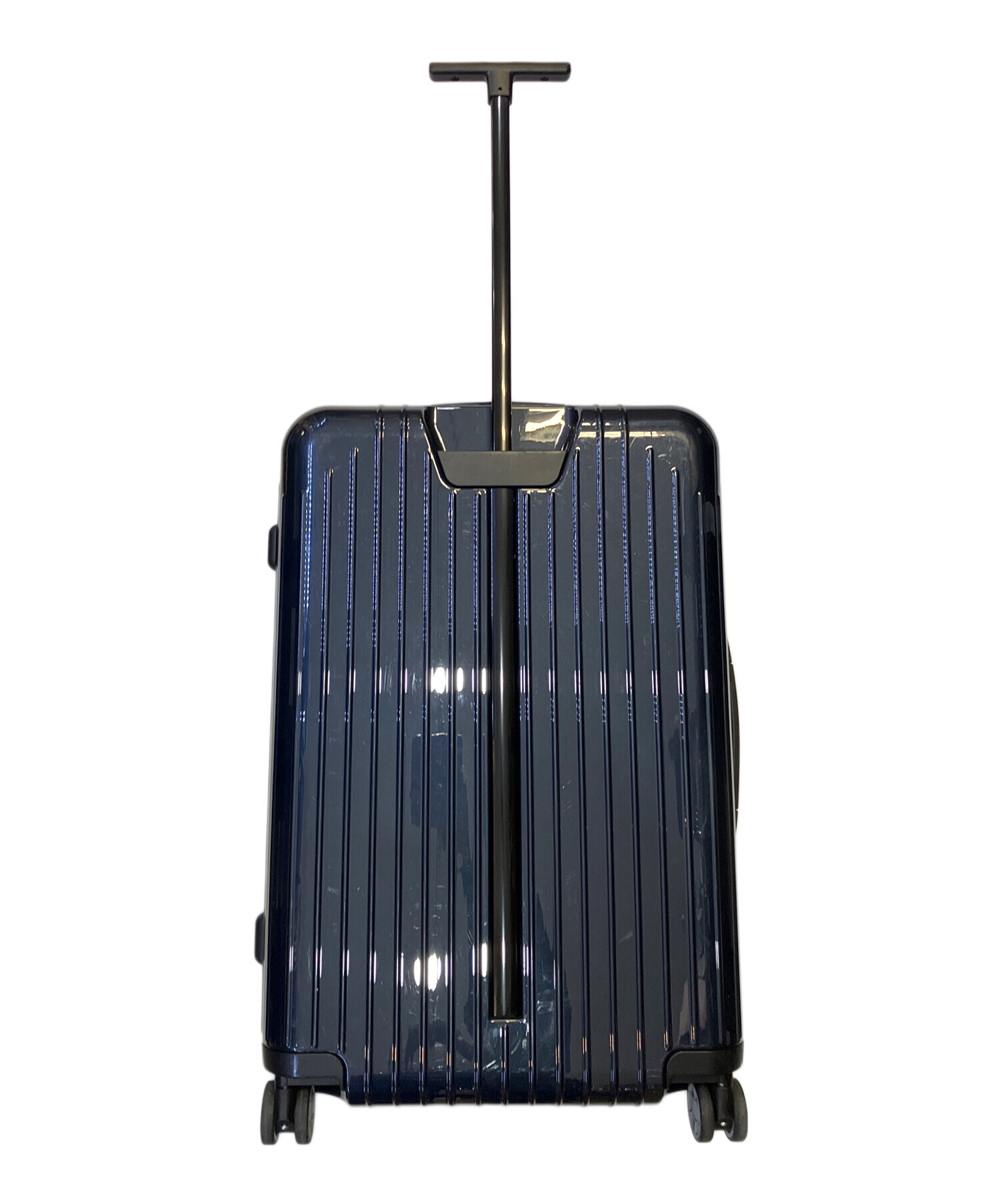 美品！リモワ　ネイビー ハードシェル キャリーカート 中古・古着通販】RIMOWA (リモワ) キャリーバッグ ネイビー サイズ:65L