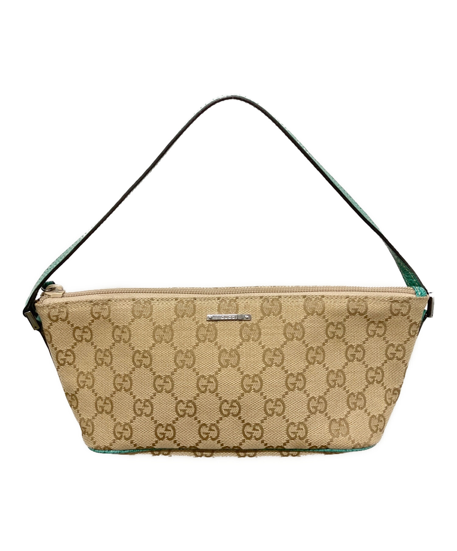 中古・古着通販】GUCCI (グッチ) GGキャンバス ハンドバッグ ベージュ