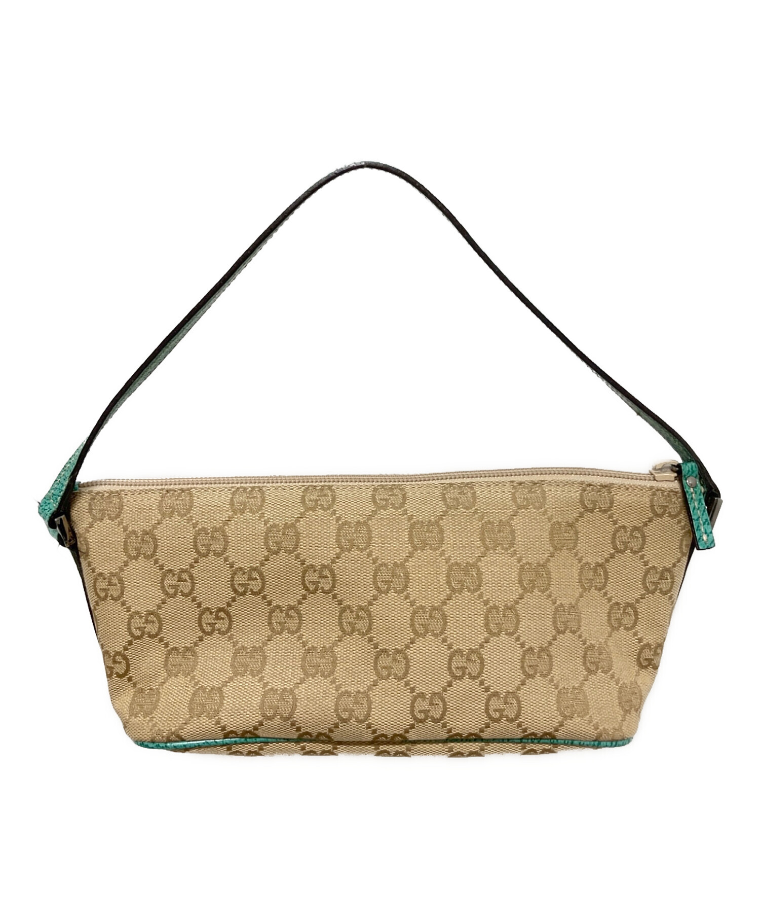 P*e様 Gucci GGパターン キャンバス　ベージュハンドバッグ 中古・古着通販】GUCCI (グッチ) GGキャンバス ハンドバッグ ベージュ