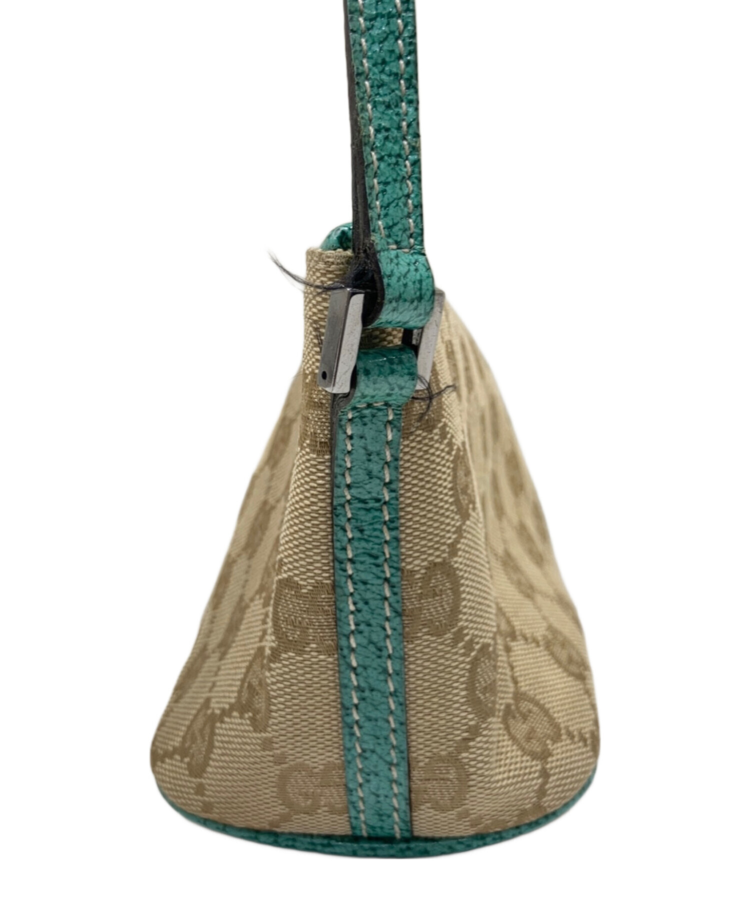 中古・古着通販】GUCCI (グッチ) GGキャンバス ハンドバッグ ベージュ