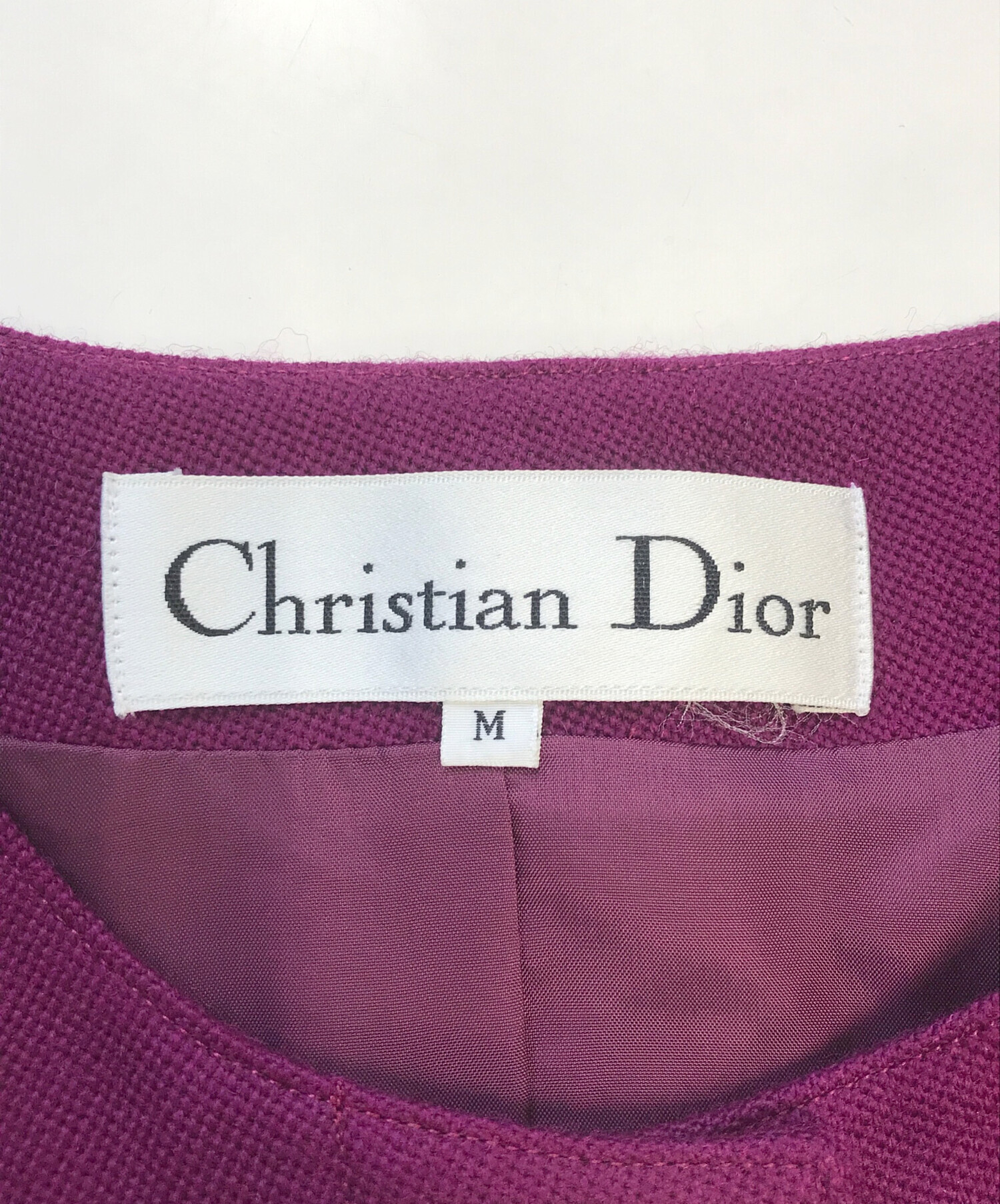 Christian Dior 紫色 ウールジャケット size:2P 30 Montaigne Bar Jacket Purple Wool and Silk | DIOR