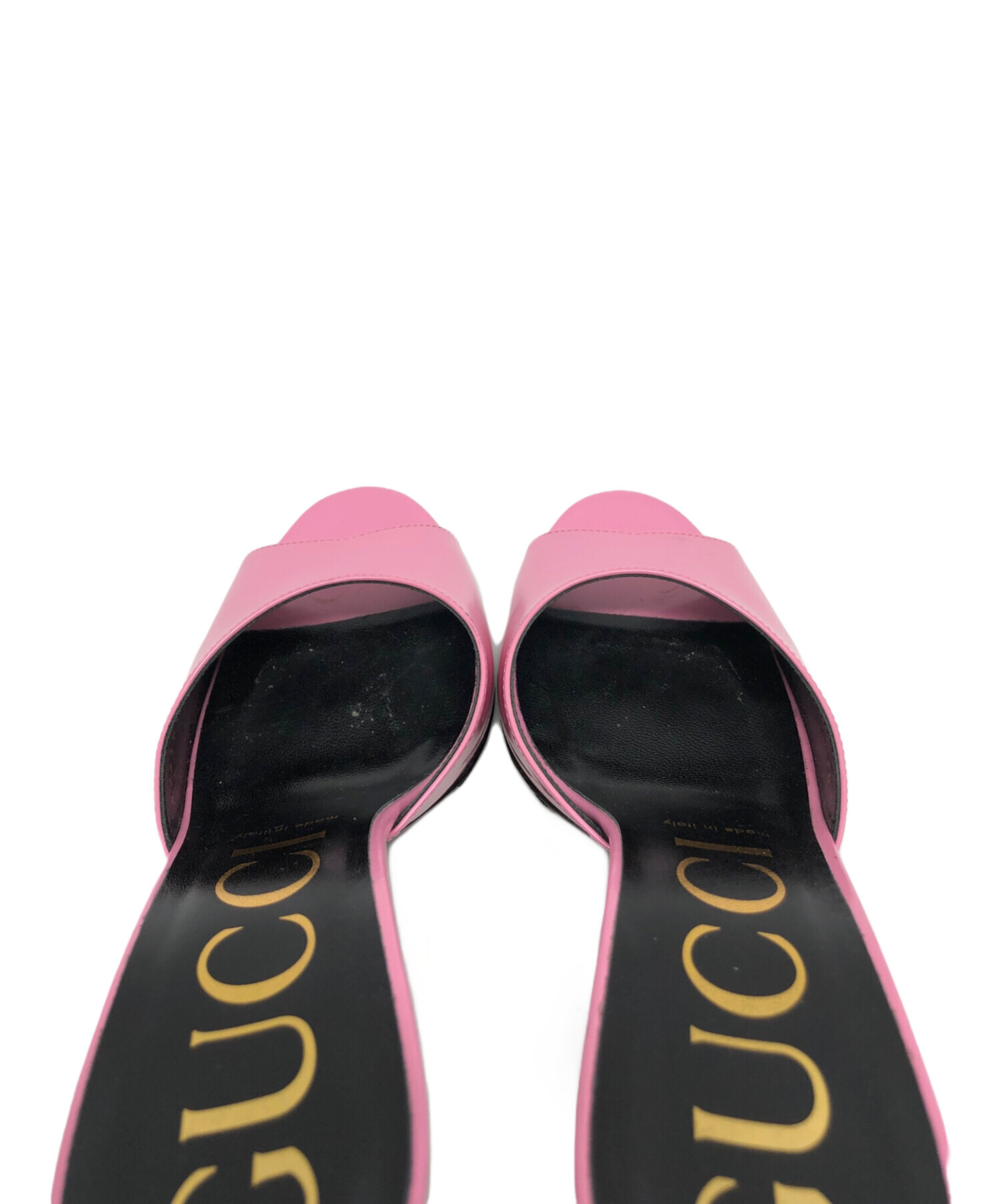 GUCCI グッチ ミュール サンダル GG柄 ピンク 39 中古・古着通販】GUCCI (グッチ) SCARLET MULE / 593389 ピンク サイズ