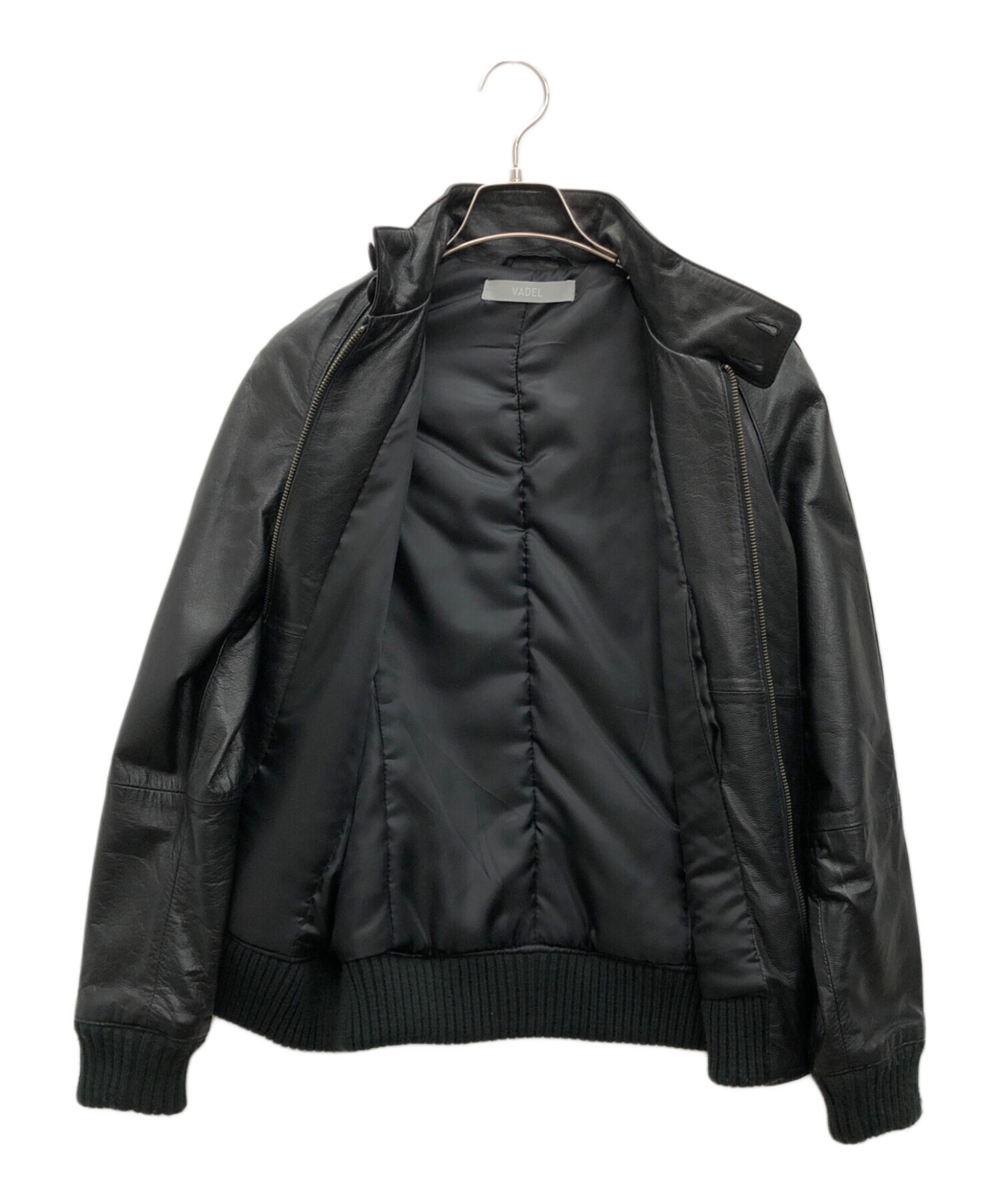 中古・古着通販】VADEL (バデル) レザージャケット ブラック 中古・古着通販】VADEL (バデル) レザージャケット ブラック