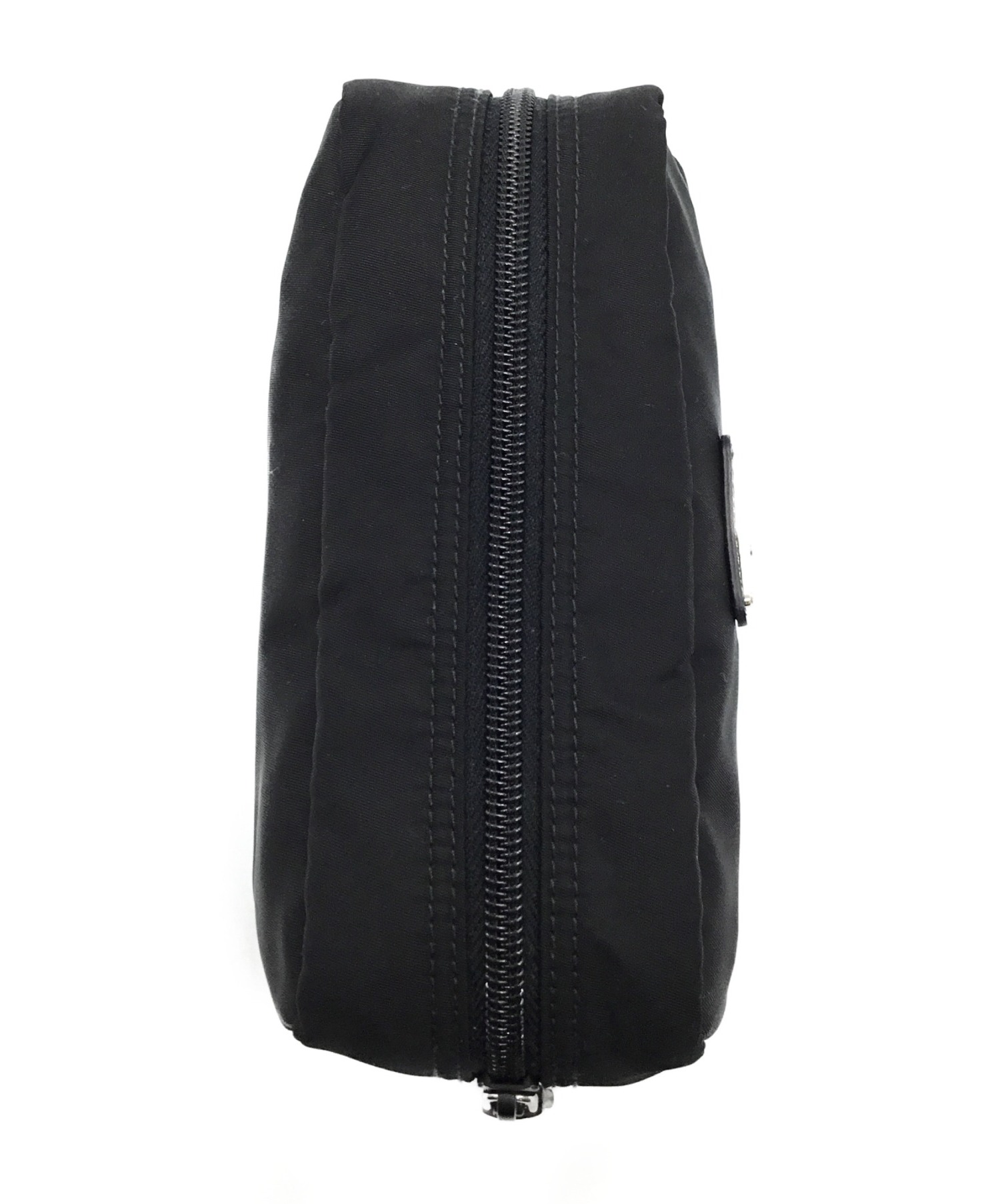 中古・古着通販】PRADA (プラダ) トラベルポーチ ブラック 1NA350