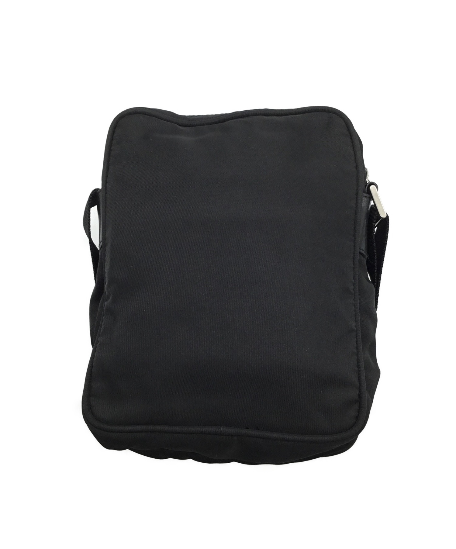 中古・古着通販】PRADA (プラダ) ナイロンショルダーバッグ ブラック 
