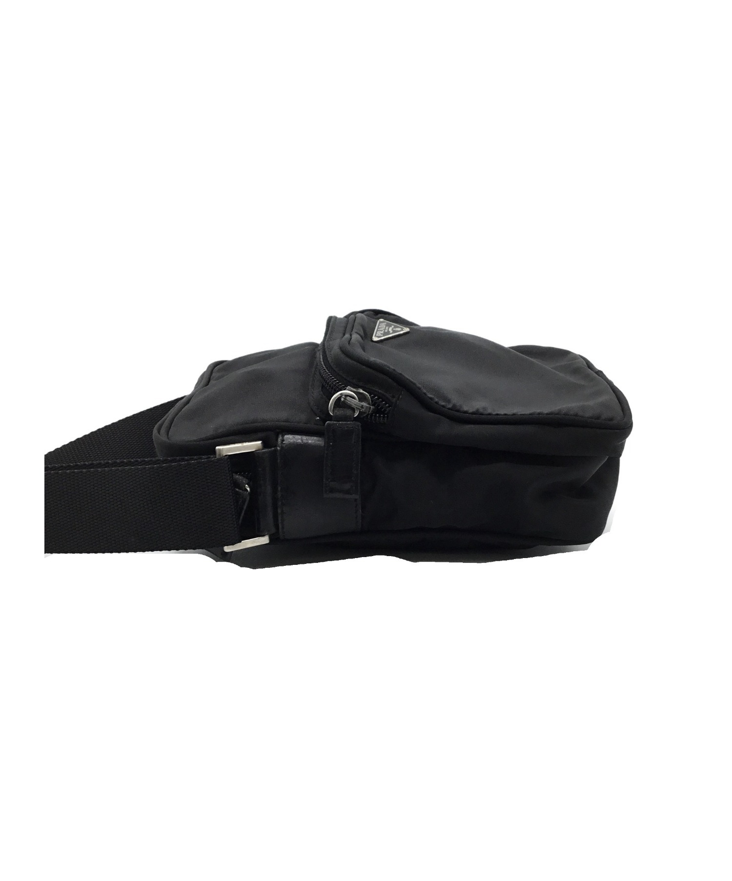 中古・古着通販】PRADA (プラダ) ナイロンショルダーバッグ ブラック