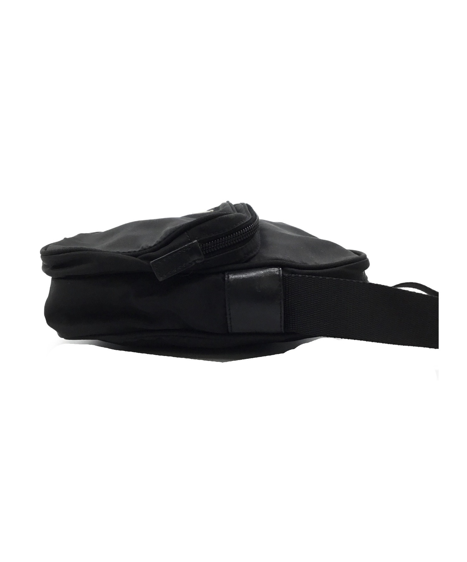 中古・古着通販】PRADA (プラダ) ナイロンショルダーバッグ ブラック 