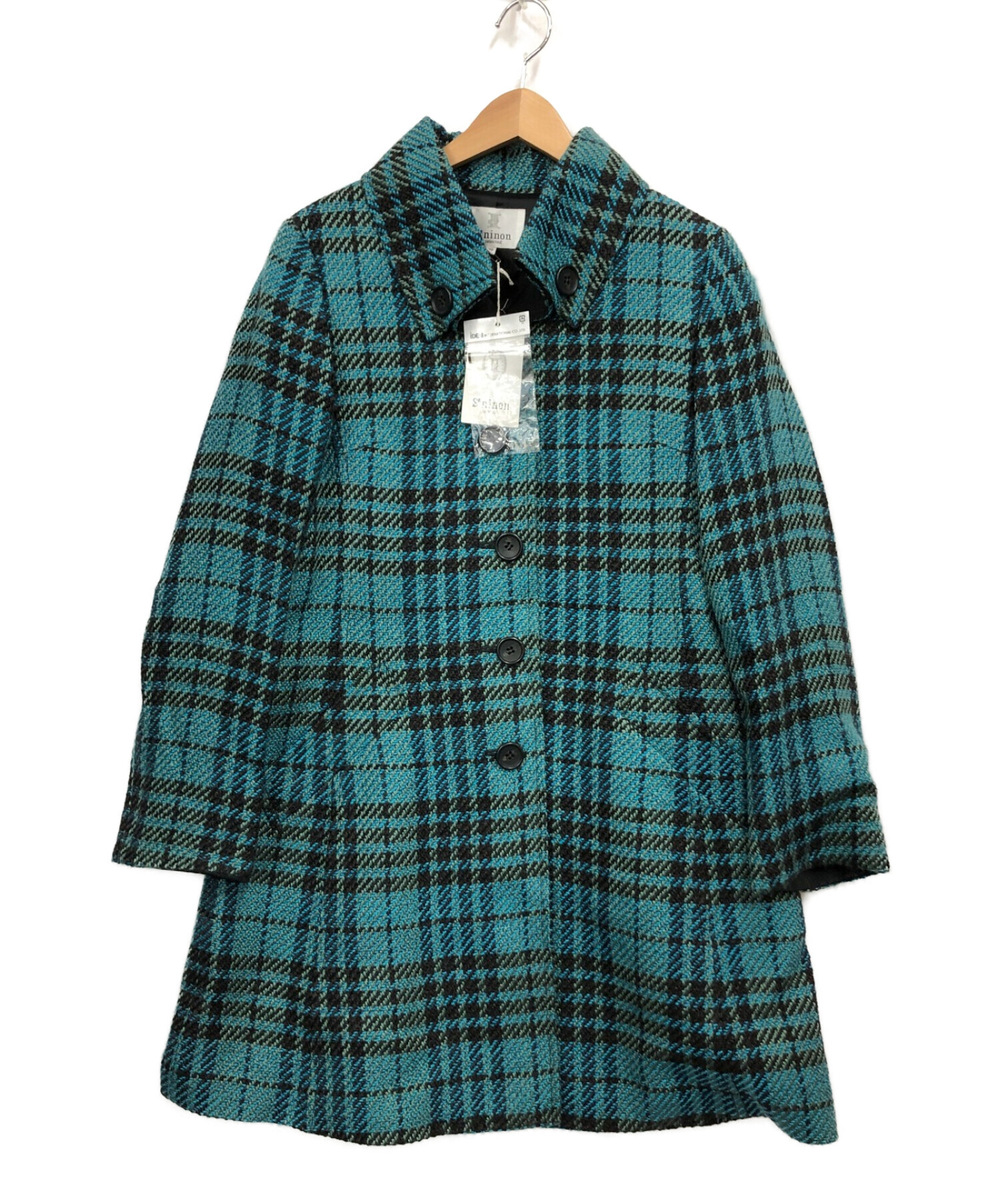 中古・古着通販】se ninon (セ・ニノン) コート エメラルド 中古・古着通販】se ninon (セ・ニノン) コート エメラルド