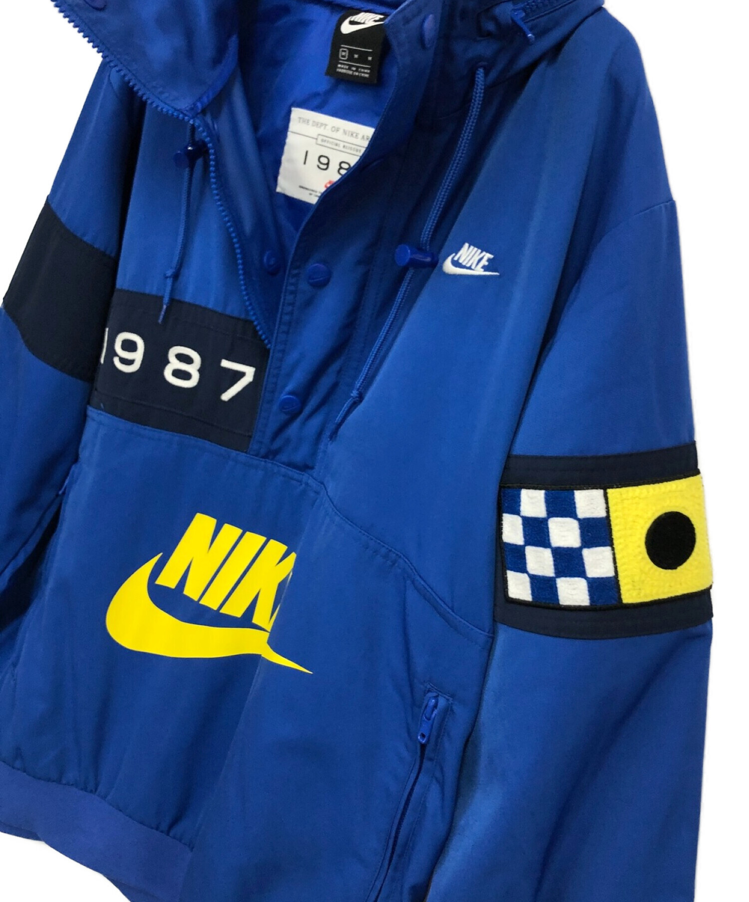 中古・古着通販】NIKE (ナイキ) ハーフジップジャケット ブルー サイズ