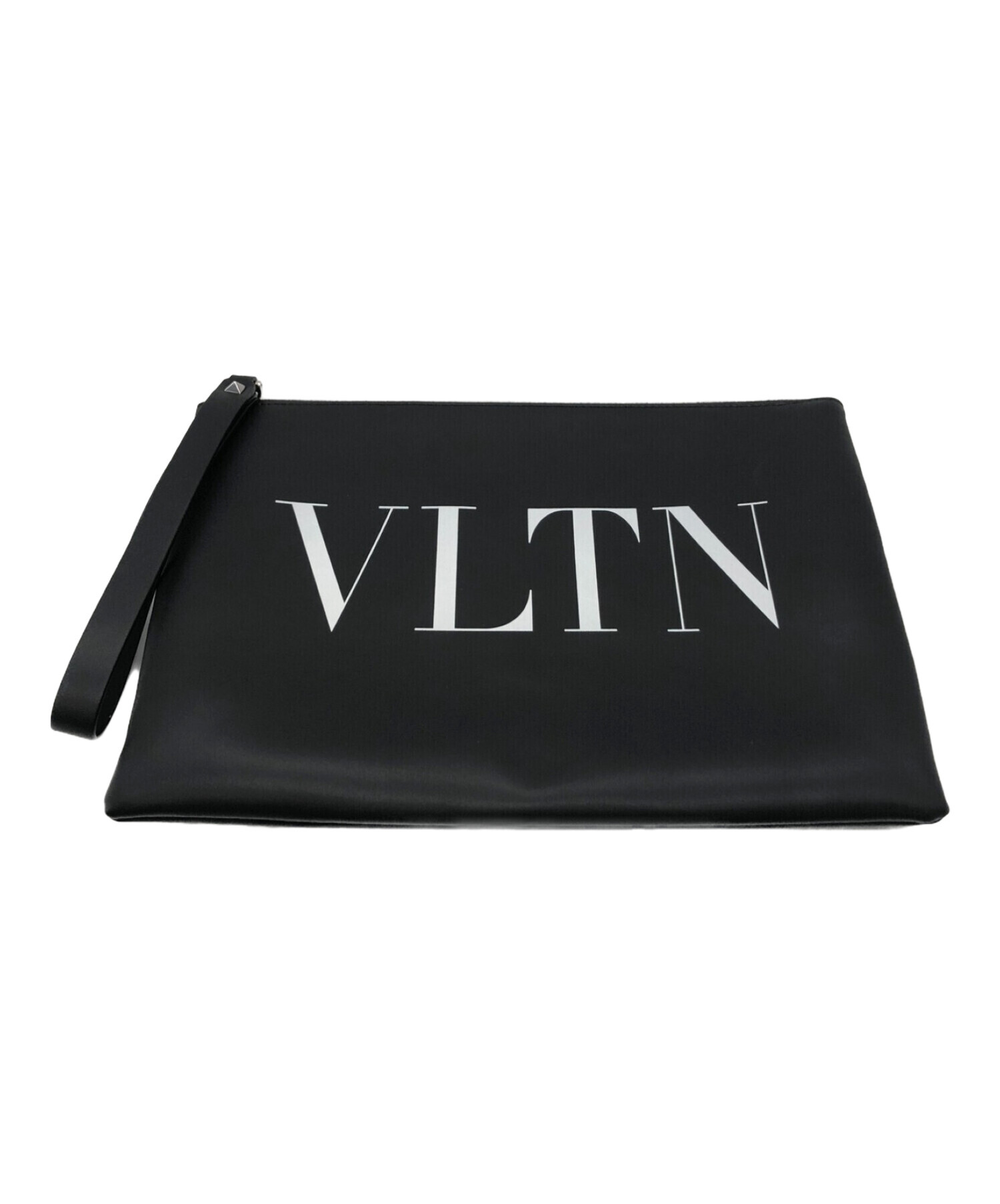 中古・古着通販】VALENTINO (ヴァレンティノ) クラッチバッグ ブラック 